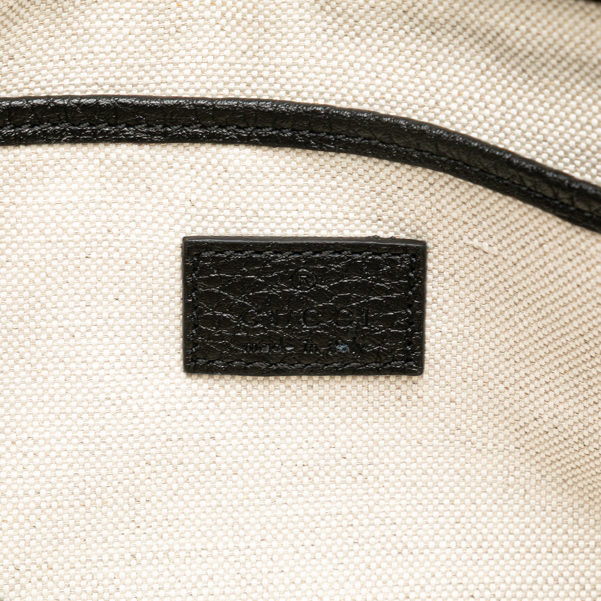 Gucci Medium GG Emblem Embossed Leather Shoulder Bag