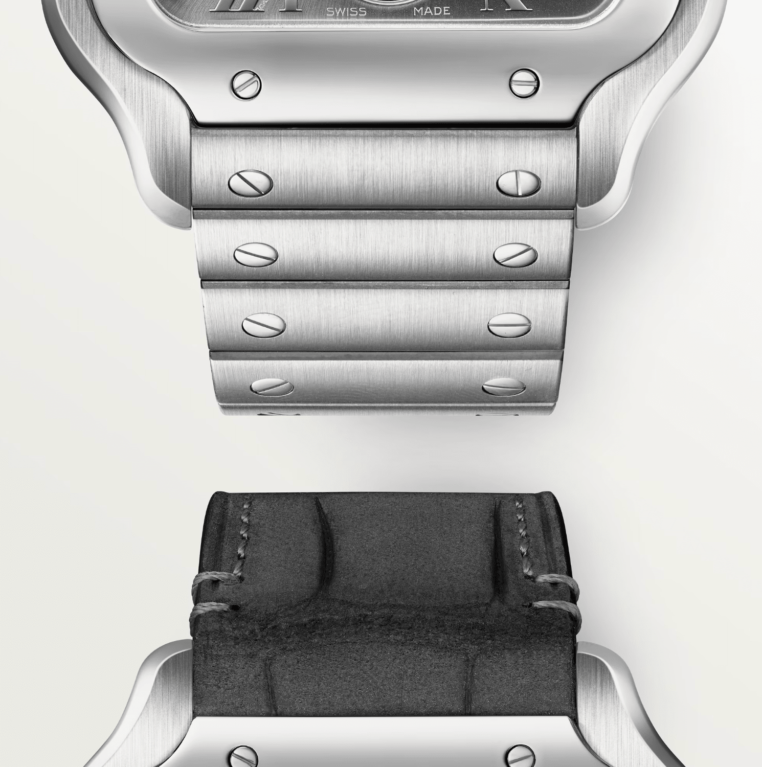 Cartier Santos de Cartier Dual Time Large Automatic Watch - The Boutique