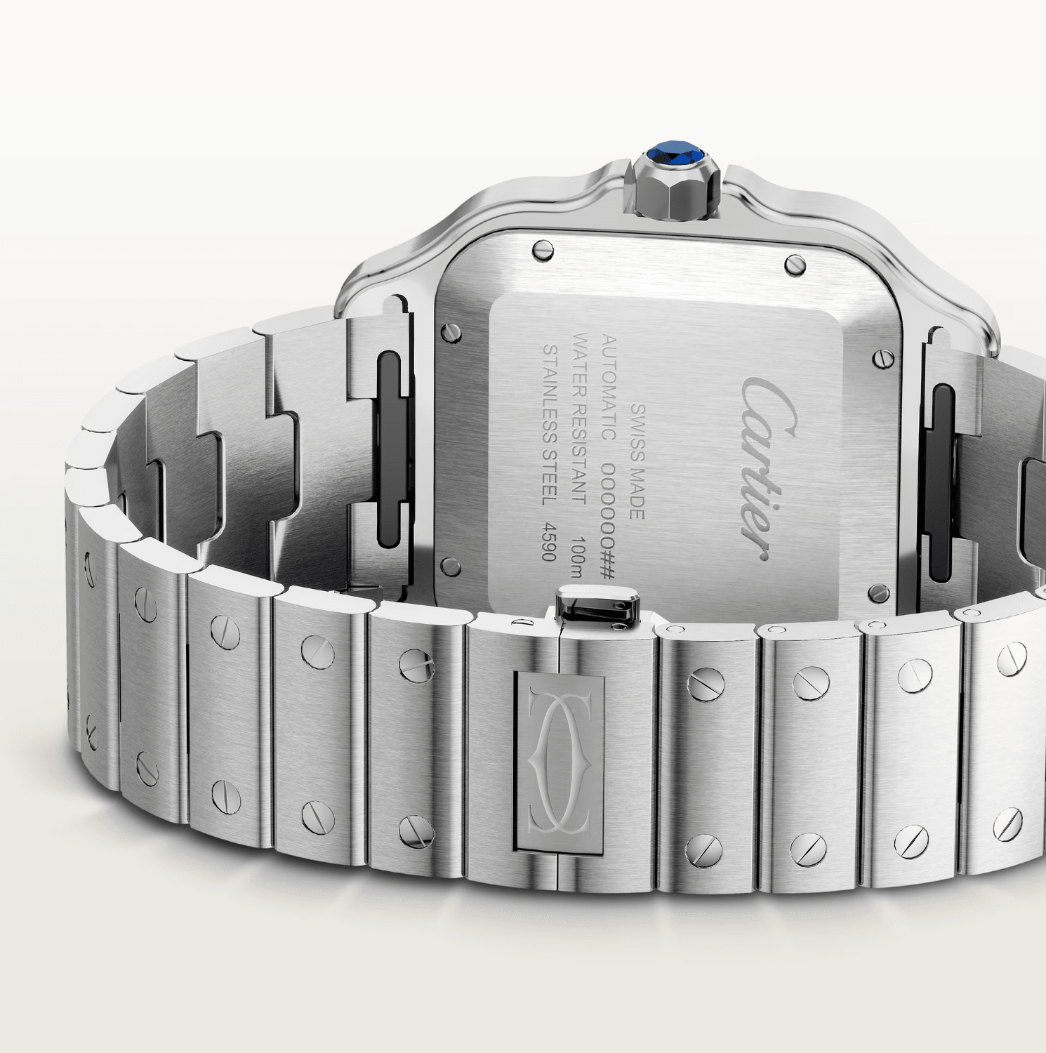 Cartier Santos de Cartier Dual Time Large Automatic Watch - The Boutique