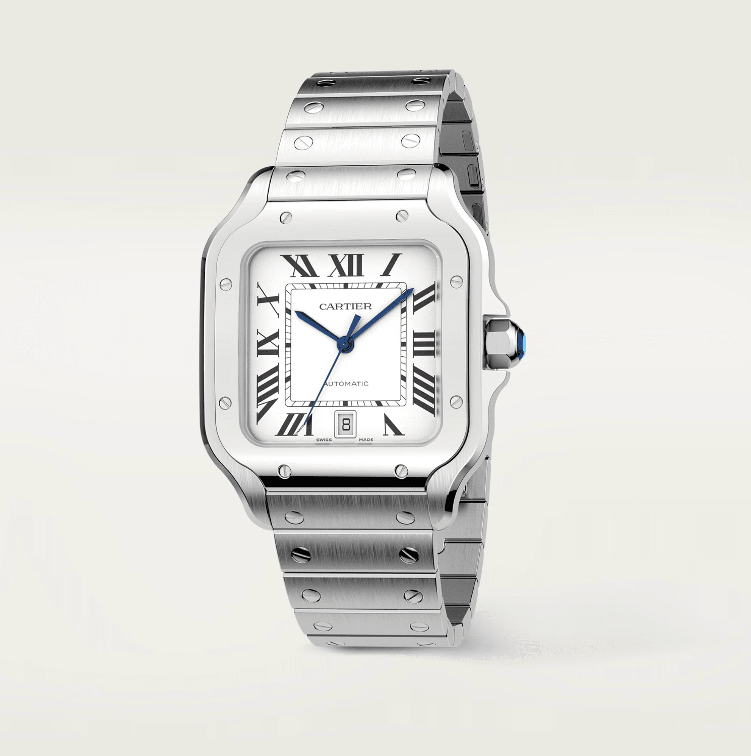 Cartier Santos de Cartier Large Automatic Watch 39.8mm Steel - The Boutique