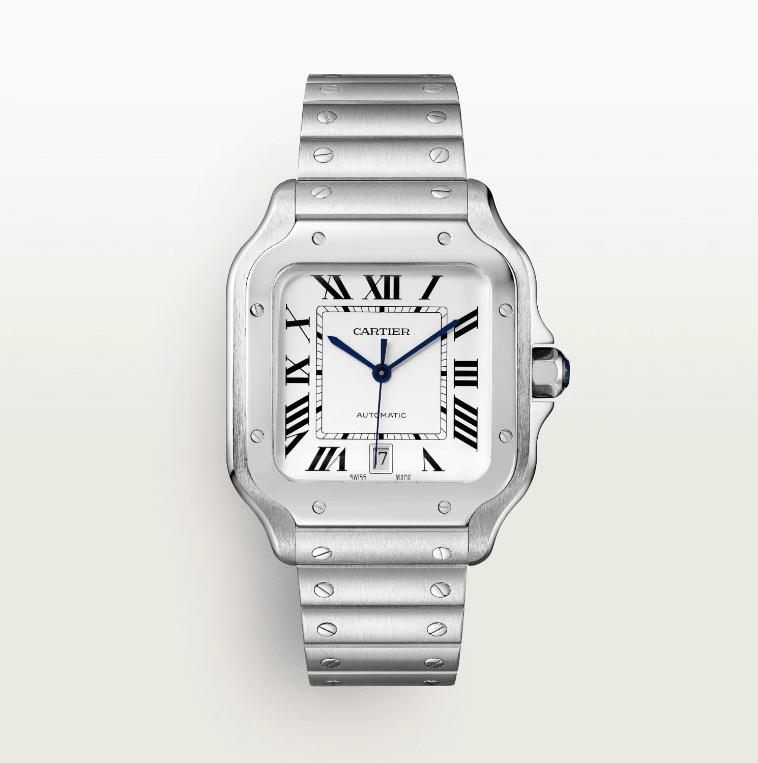 Cartier Santos de Cartier Large Automatic Watch 39.8mm Steel - The Boutique