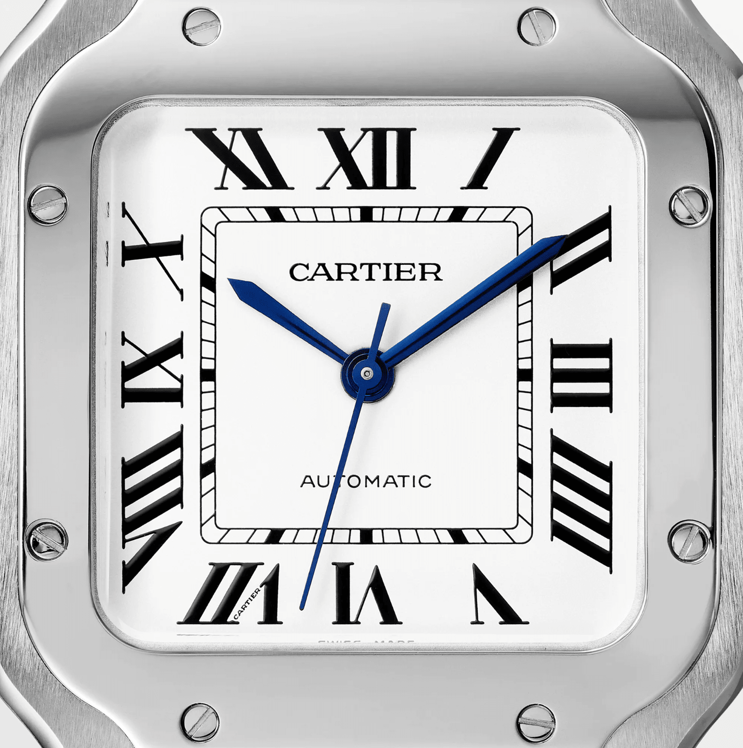 Cartier Santos de Cartier Medium Model Automatic Steel Watch - The Boutique