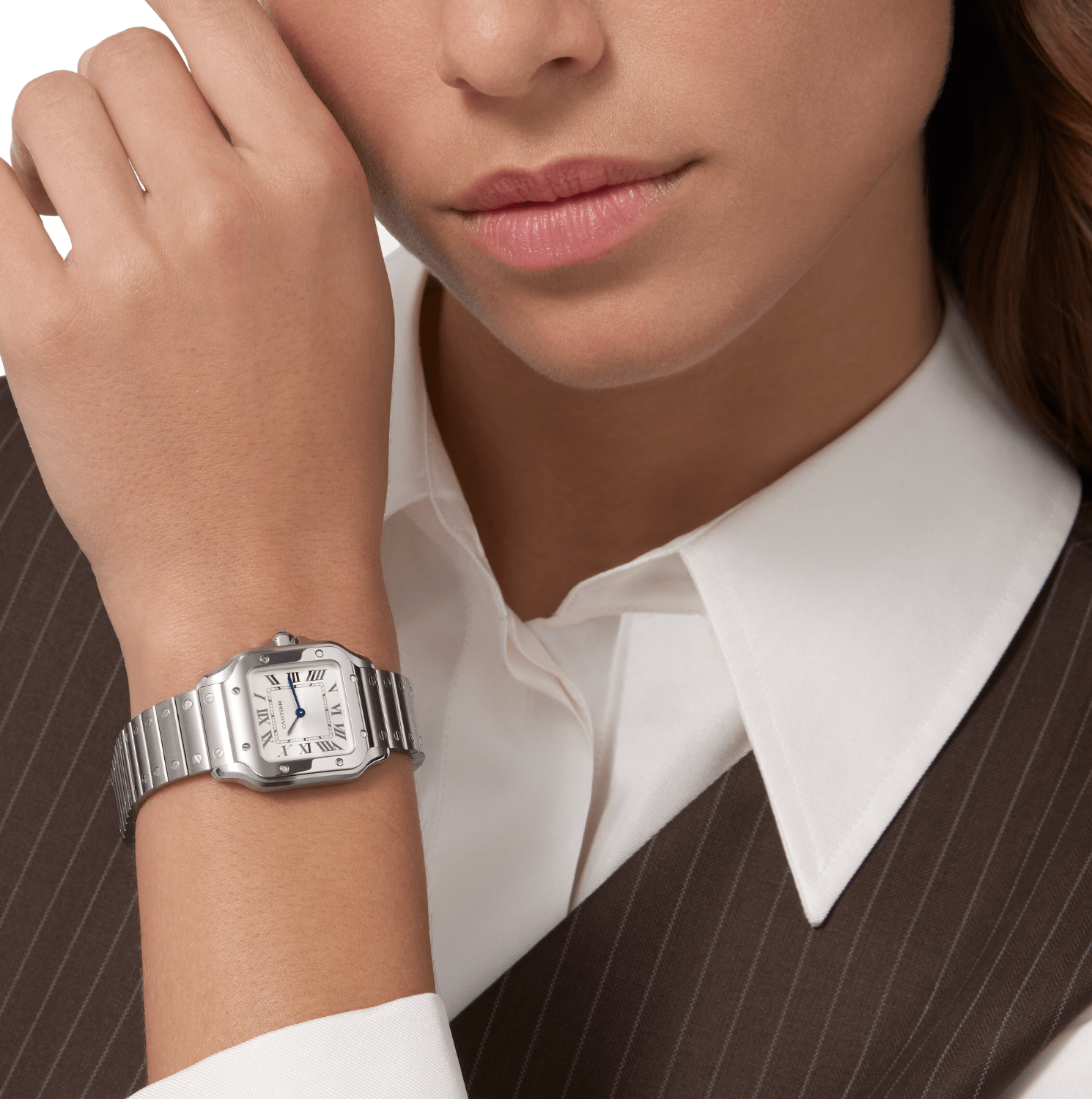 Cartier Santos de Cartier Steel Watch - The Boutique