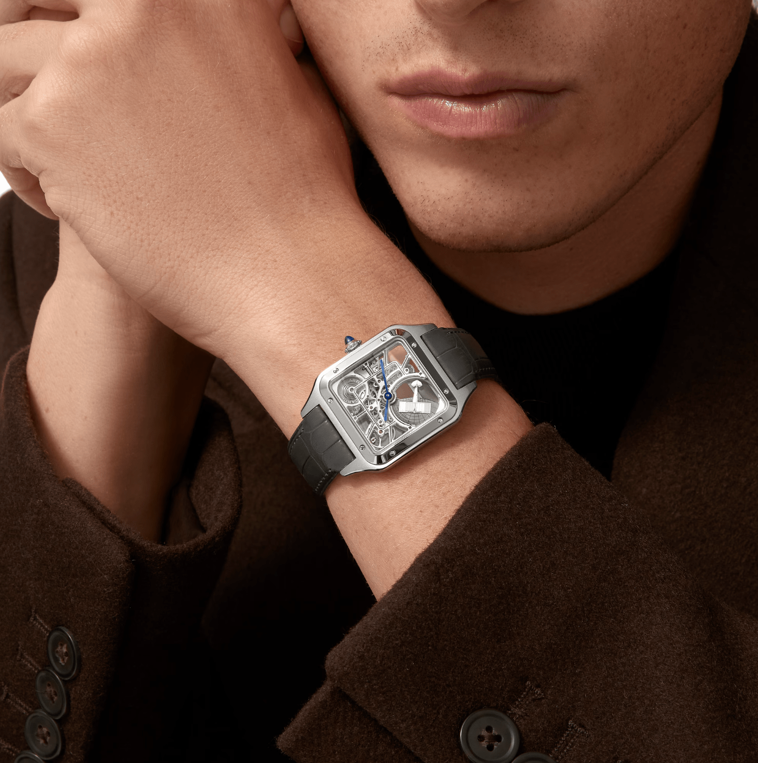 Cartier Santos-Dumont Skeleton Micro-Rotor Watch - The Boutique