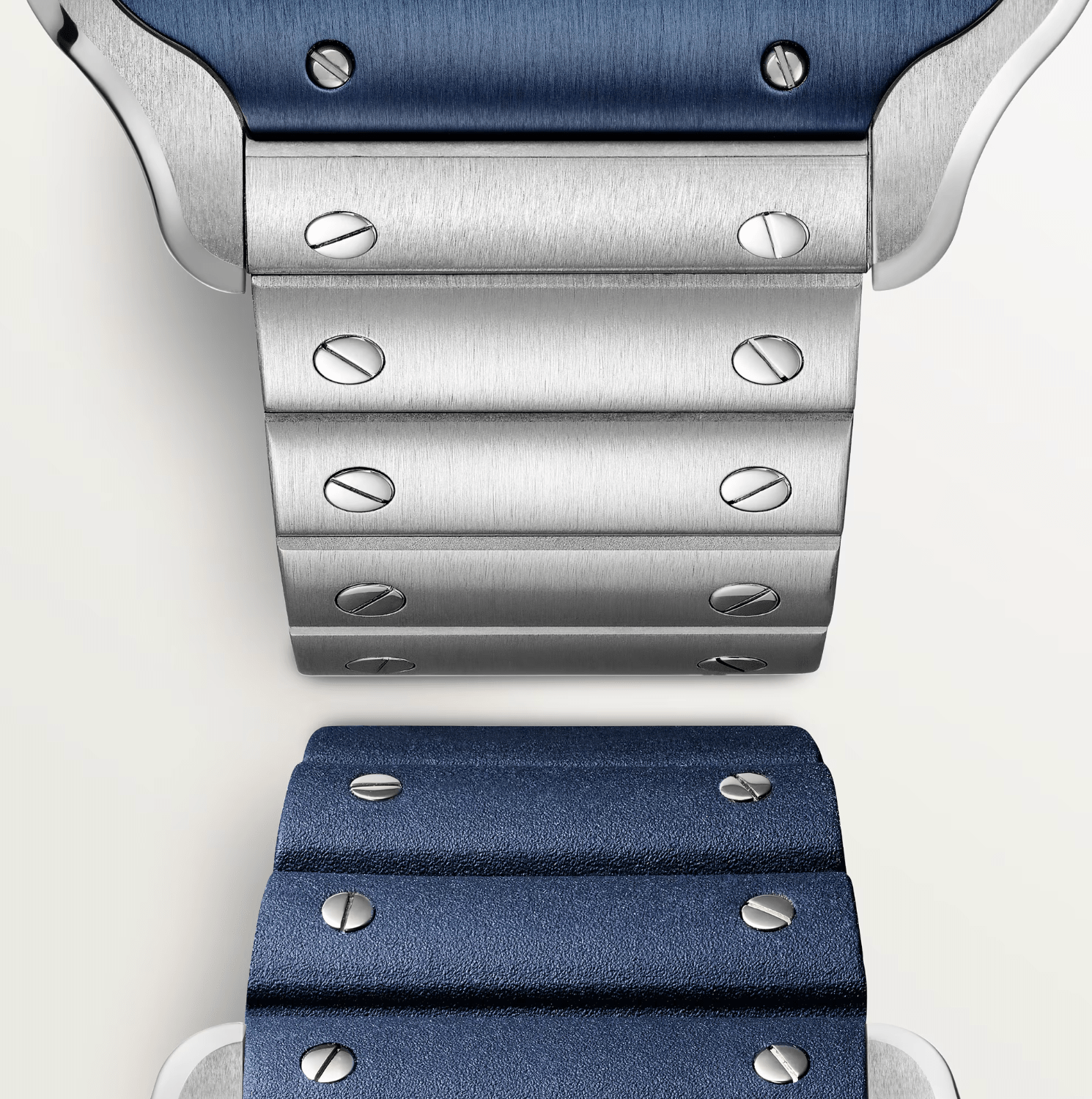 Cartier Santos Skeleton Blue Large Watch - The Boutique