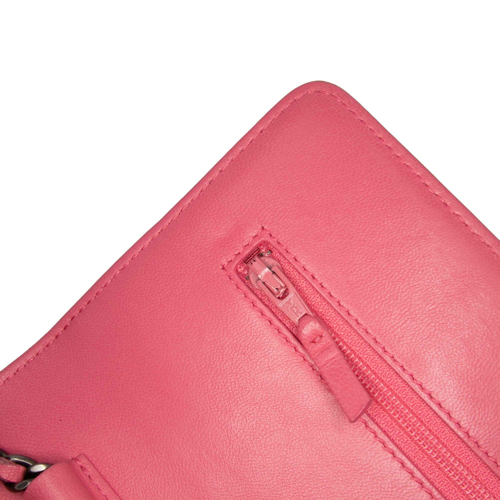Chanel Lambskin Boy Wallet On Chain - The Boutique