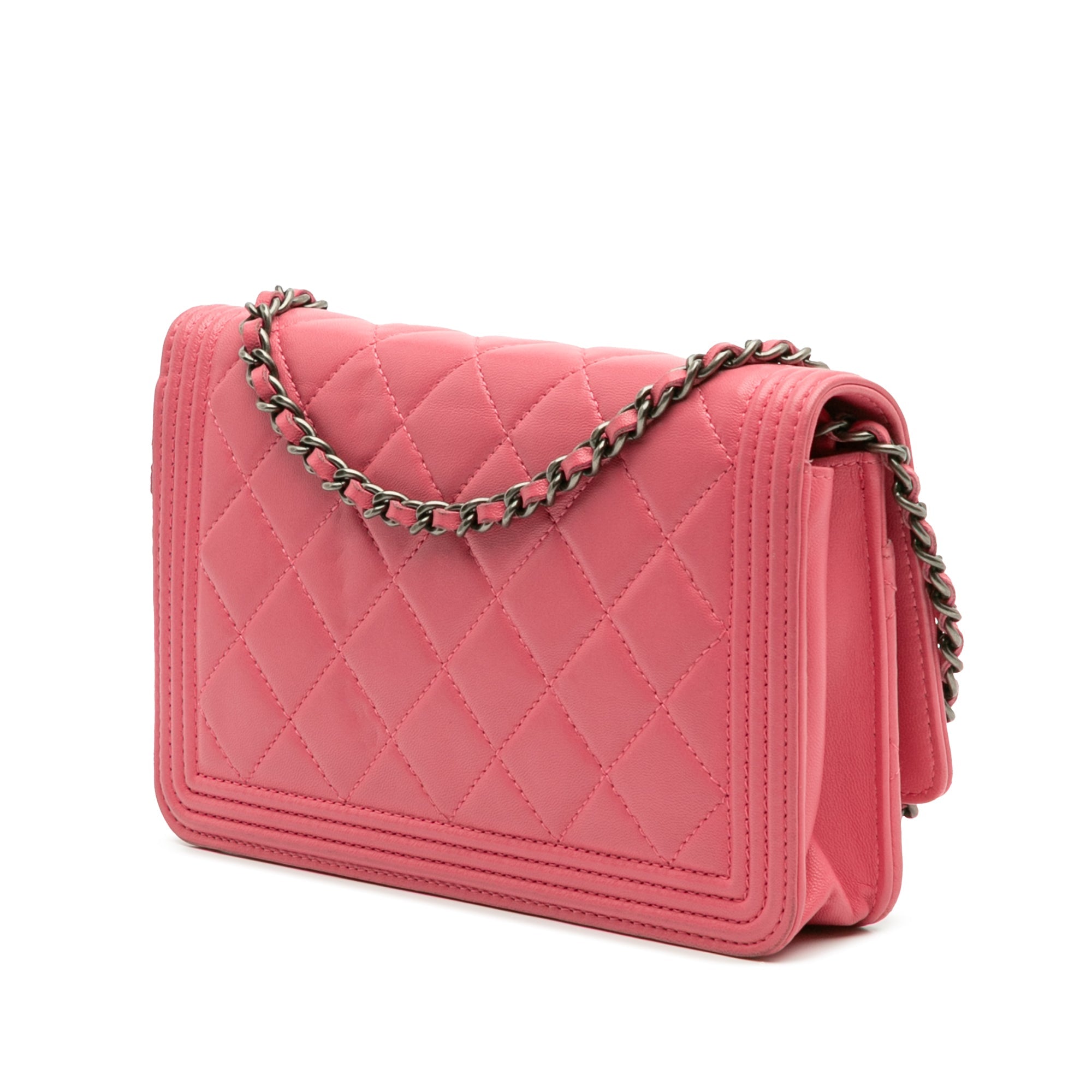Chanel Lambskin Boy Wallet On Chain - The Boutique