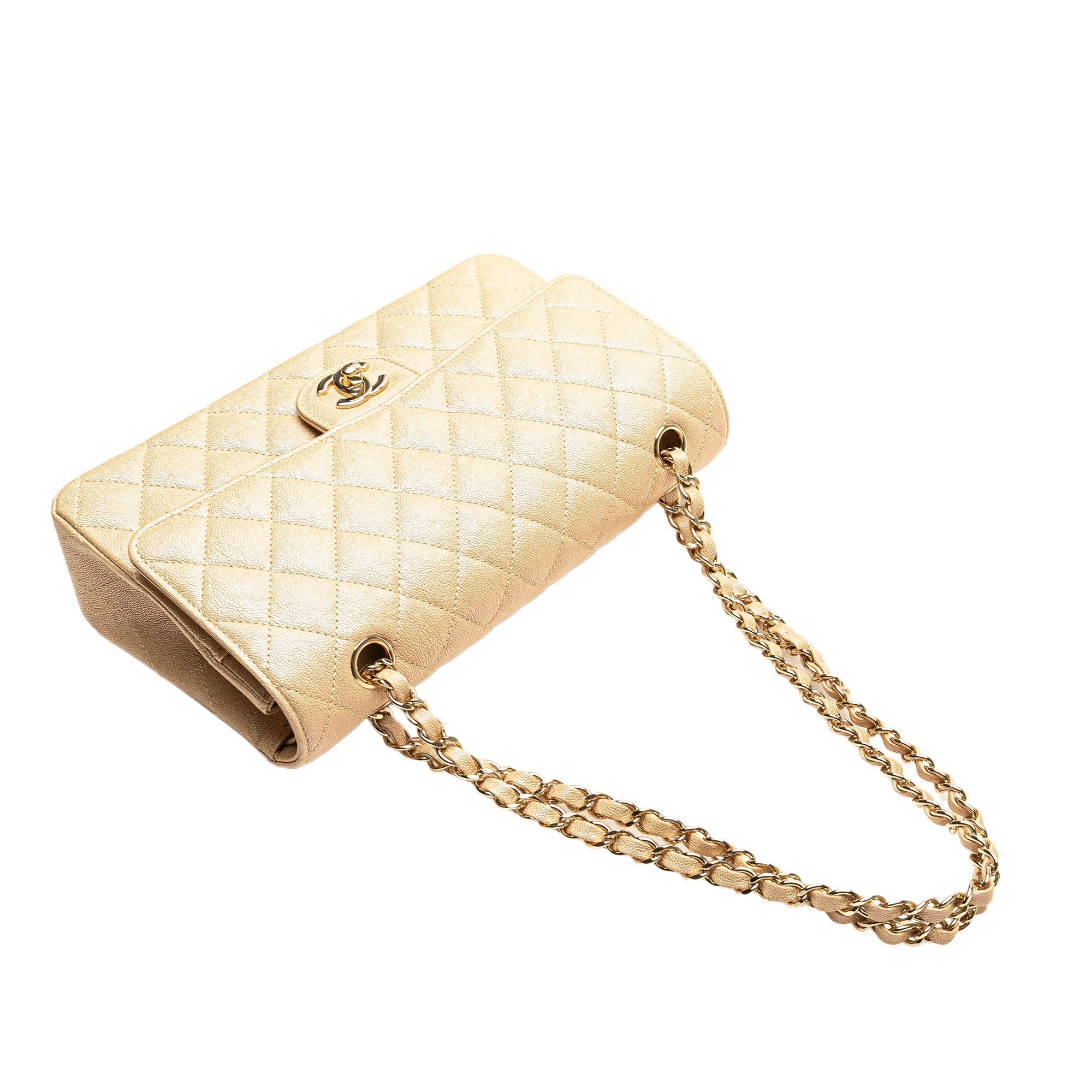 Chanel Medium Classic Iridescent Caviar Double Flap - The Boutique