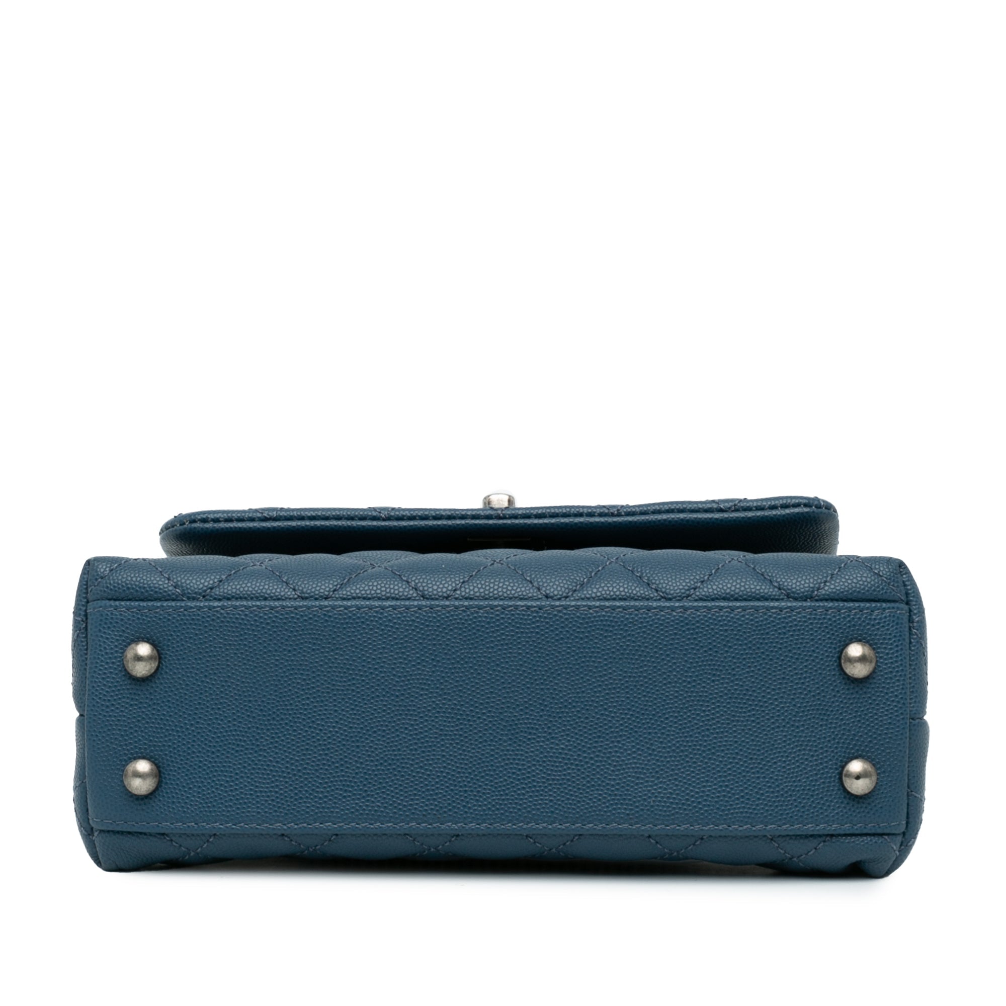 Chanel Mini Quilted Caviar Coco Top Handle Bag - The Boutique