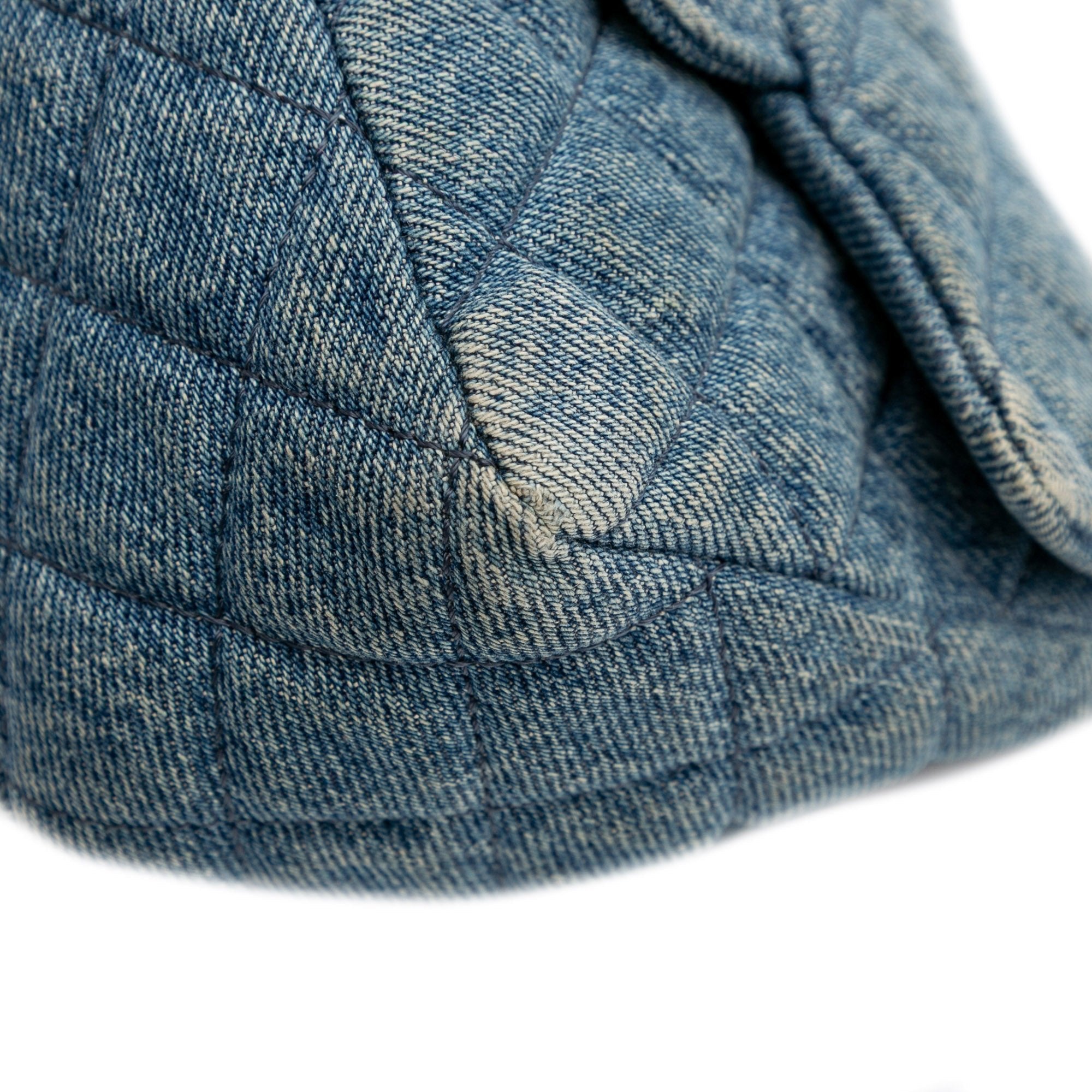Chanel Mini Square CC Quilted Denim Single Flap - The Boutique