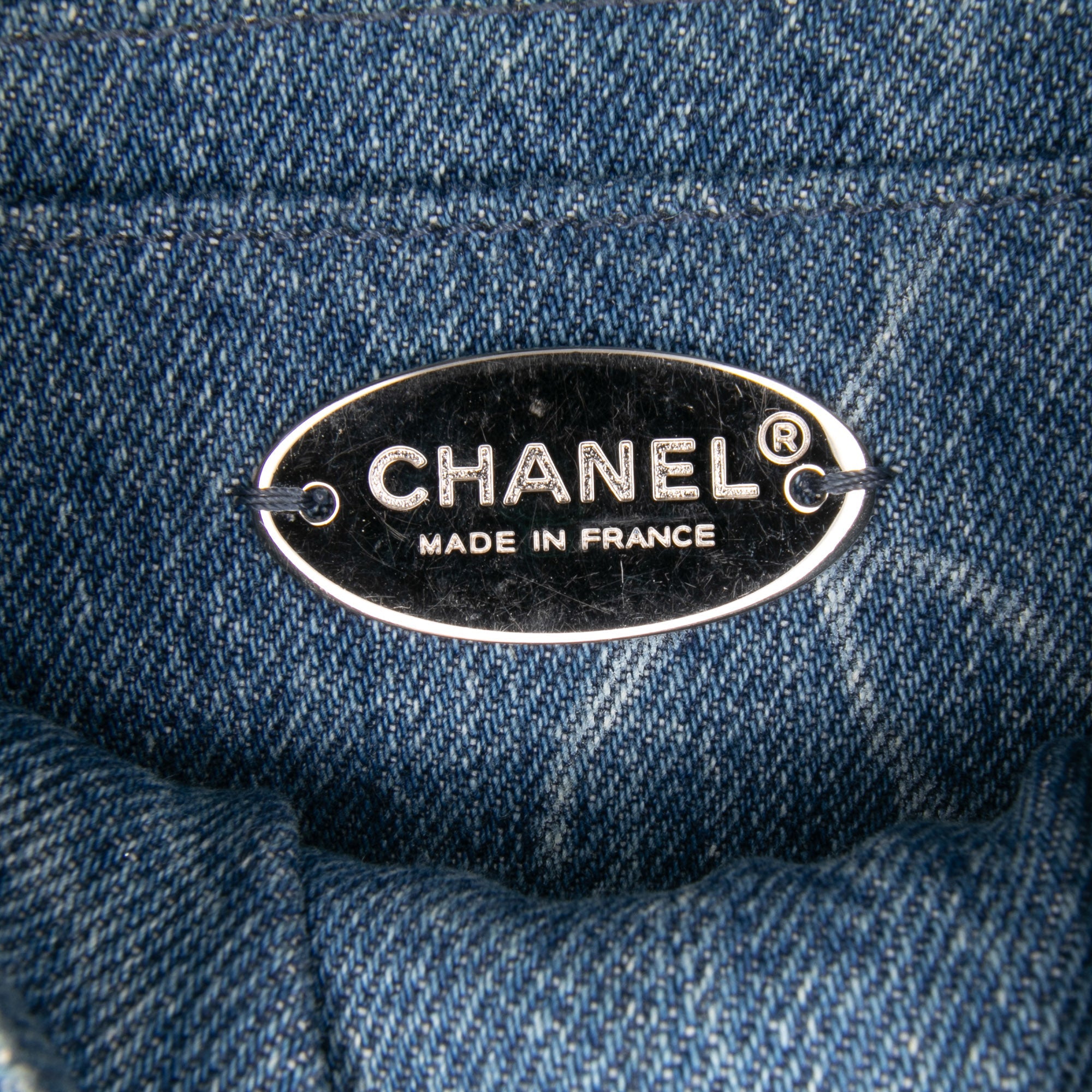 Chanel Mini Square CC Quilted Denim Single Flap - The Boutique