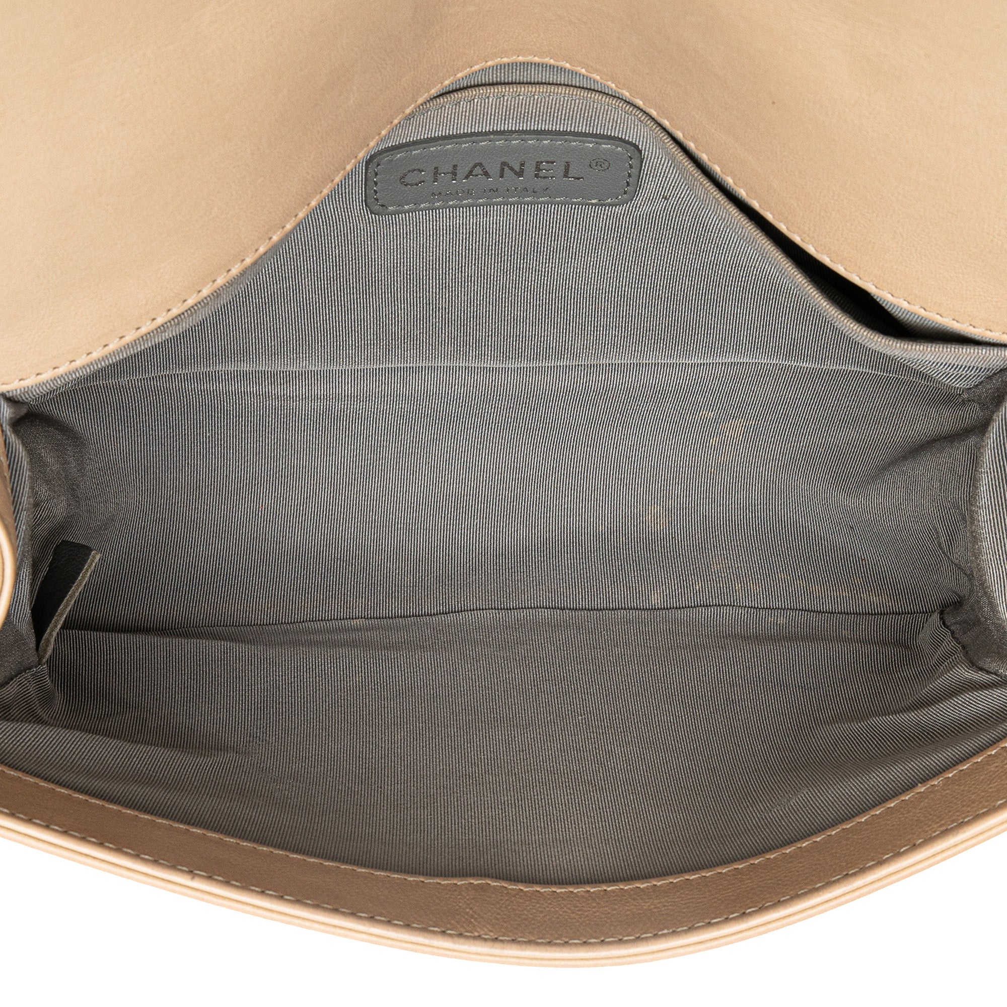 Chanel Old Medium Aged Calfskin Double Stitch Boy Flap - The Boutique