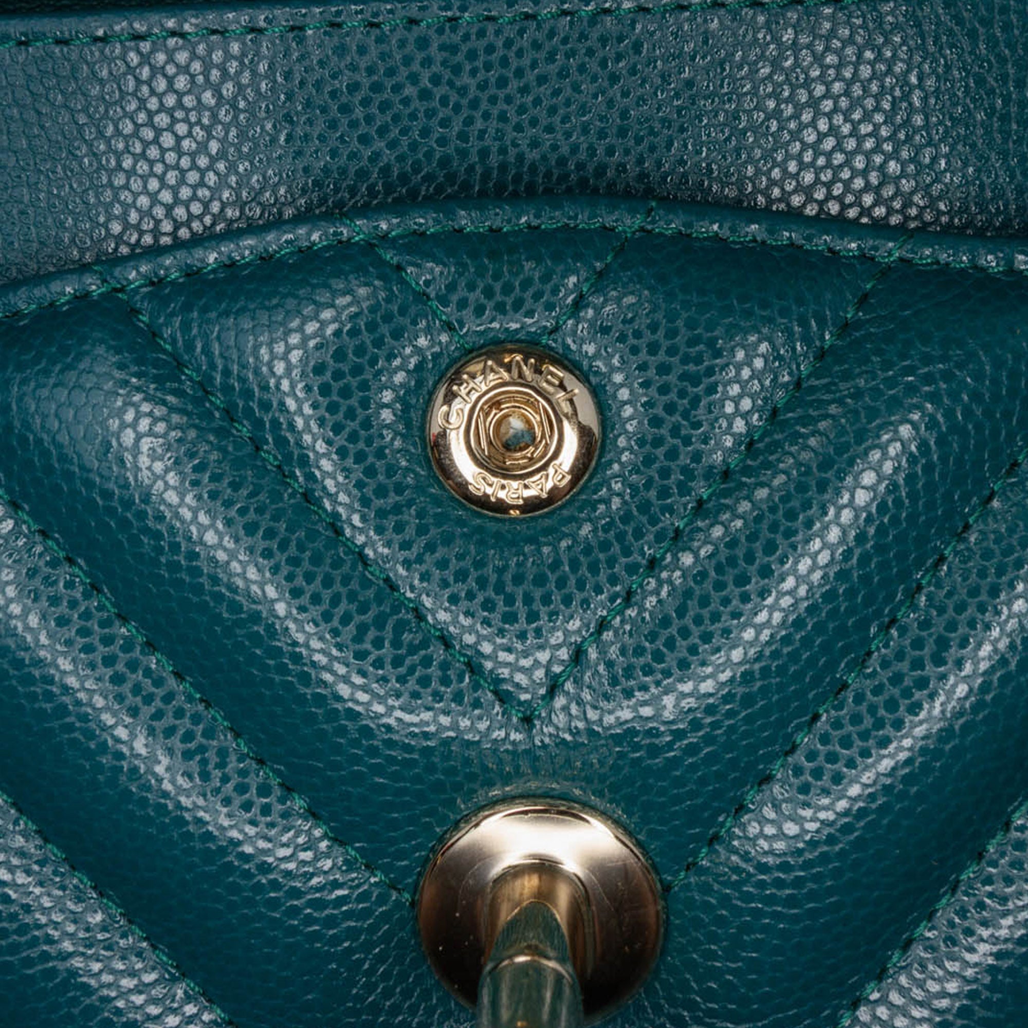 Chanel Small Classic Chevron Caviar Double Flap - The Boutique