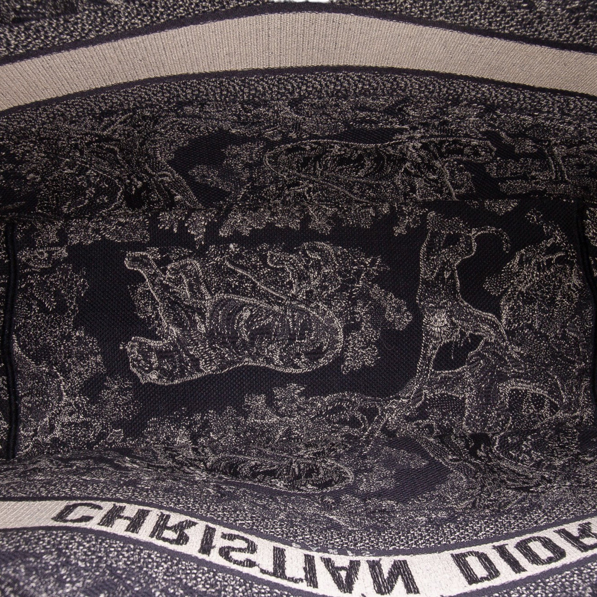 Dior Large Canvas Toile de Jouy Reverse Embroidered Book Tote - The Boutique