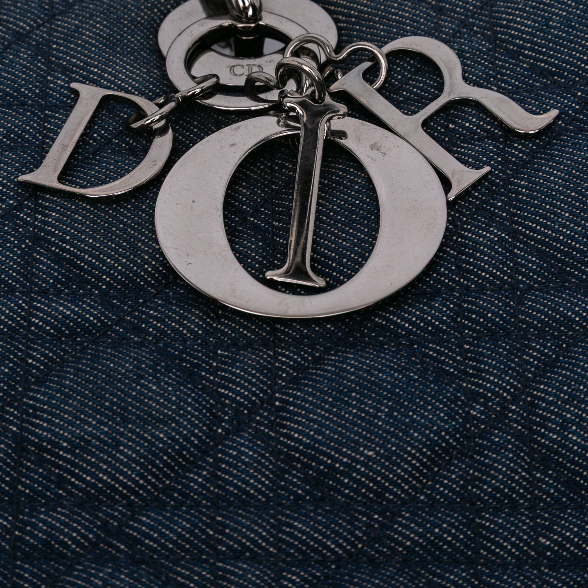 Dior Large Denim Cannage Lady Dior - The Boutique