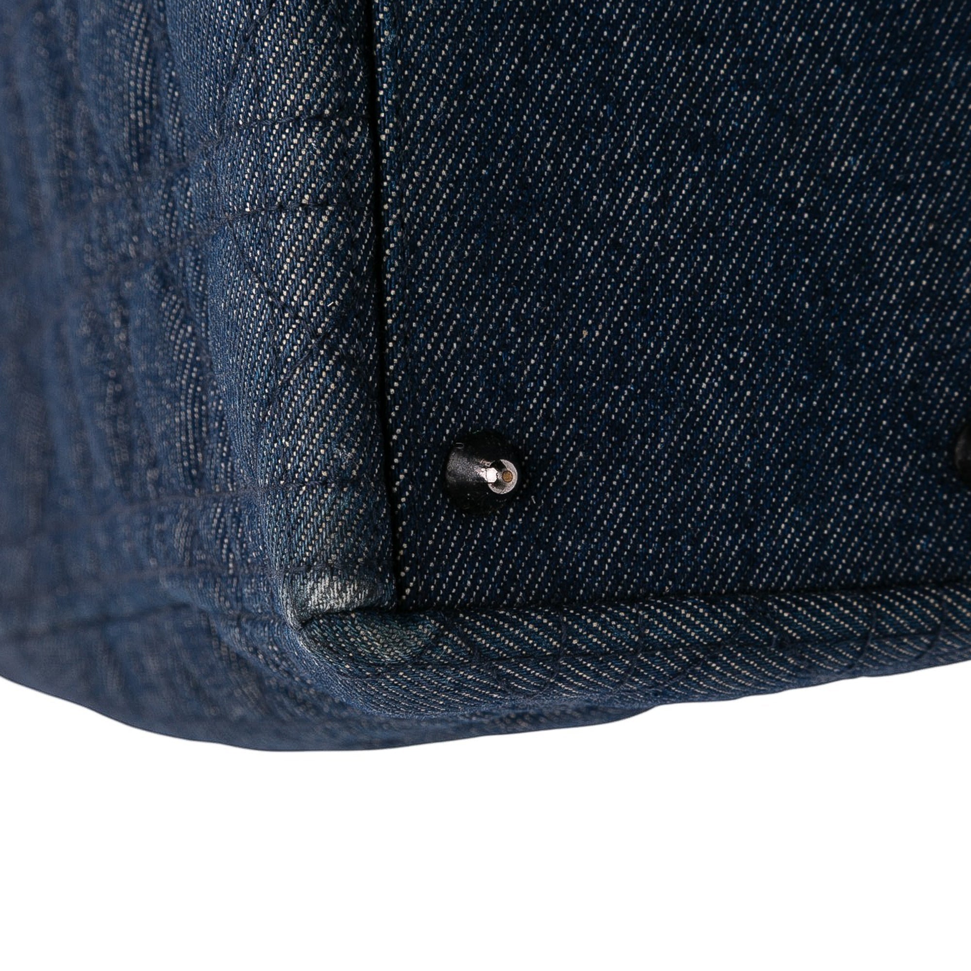 Dior Large Denim Cannage Lady Dior - The Boutique
