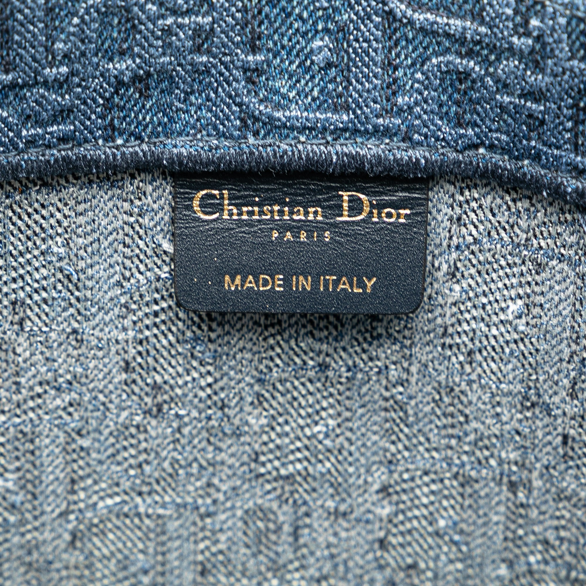 Dior Large Oblique Denim Book Tote - The Boutique