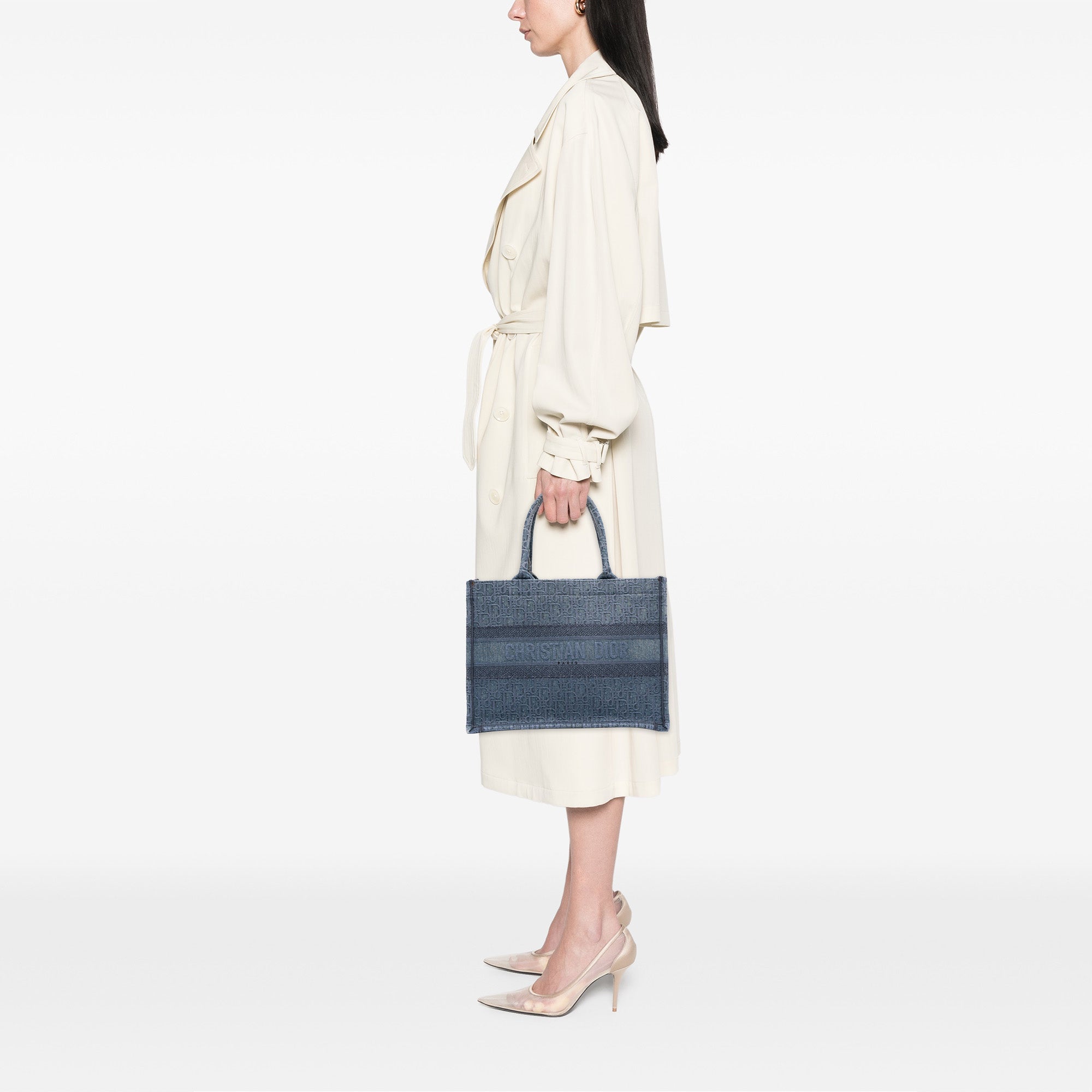Dior Medium Oblique Denim Book Tote - The Boutique