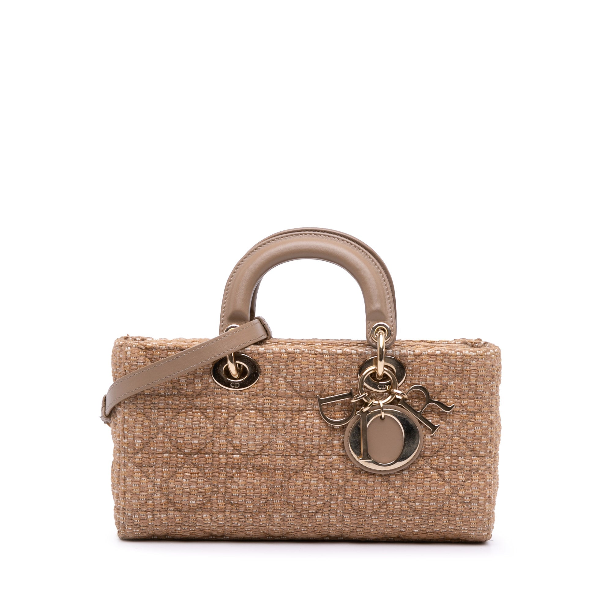 Dior Medium Tweed Cannage Lady D Joy - The Boutique