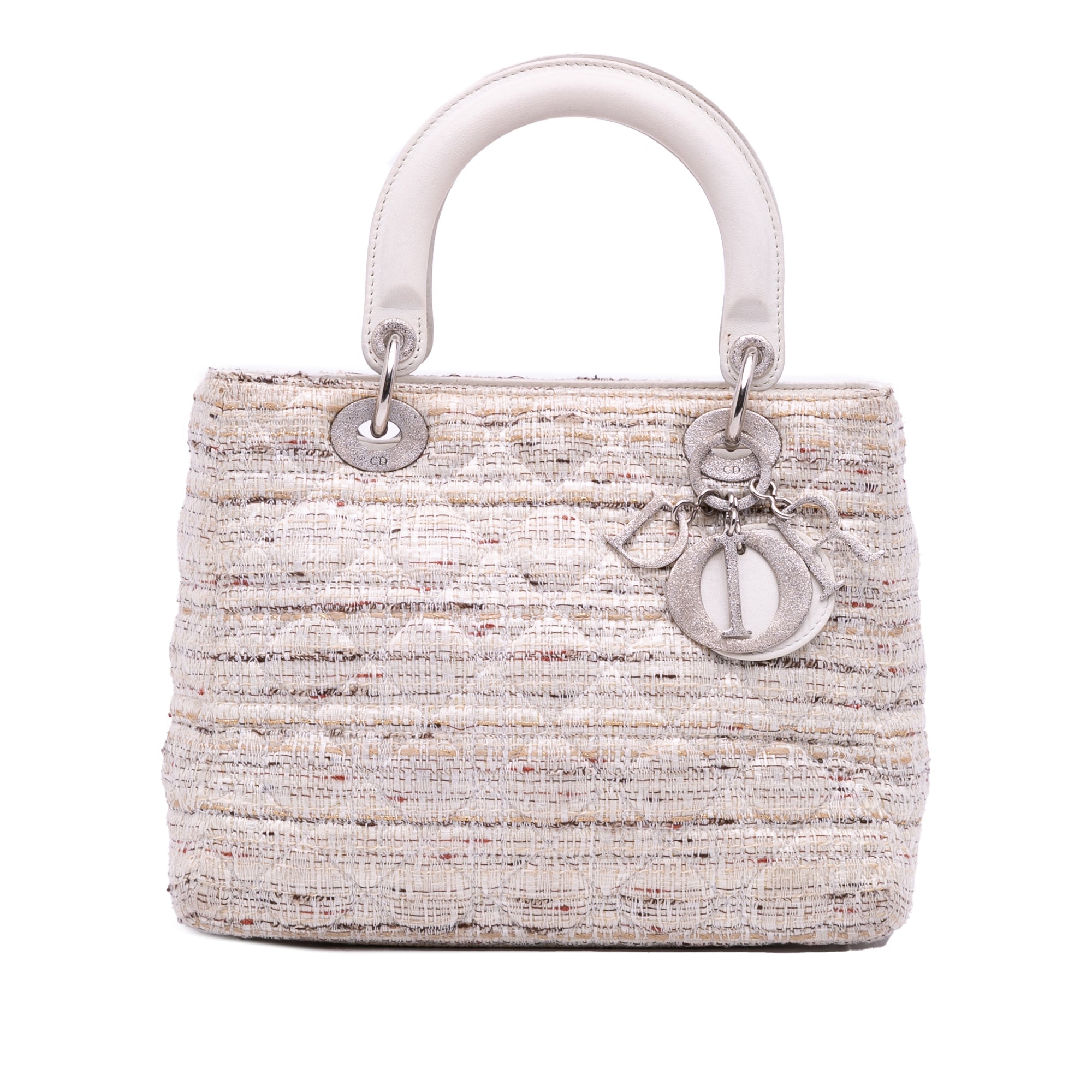 Dior Medium Tweed Cannage Lady Dior - The Boutique