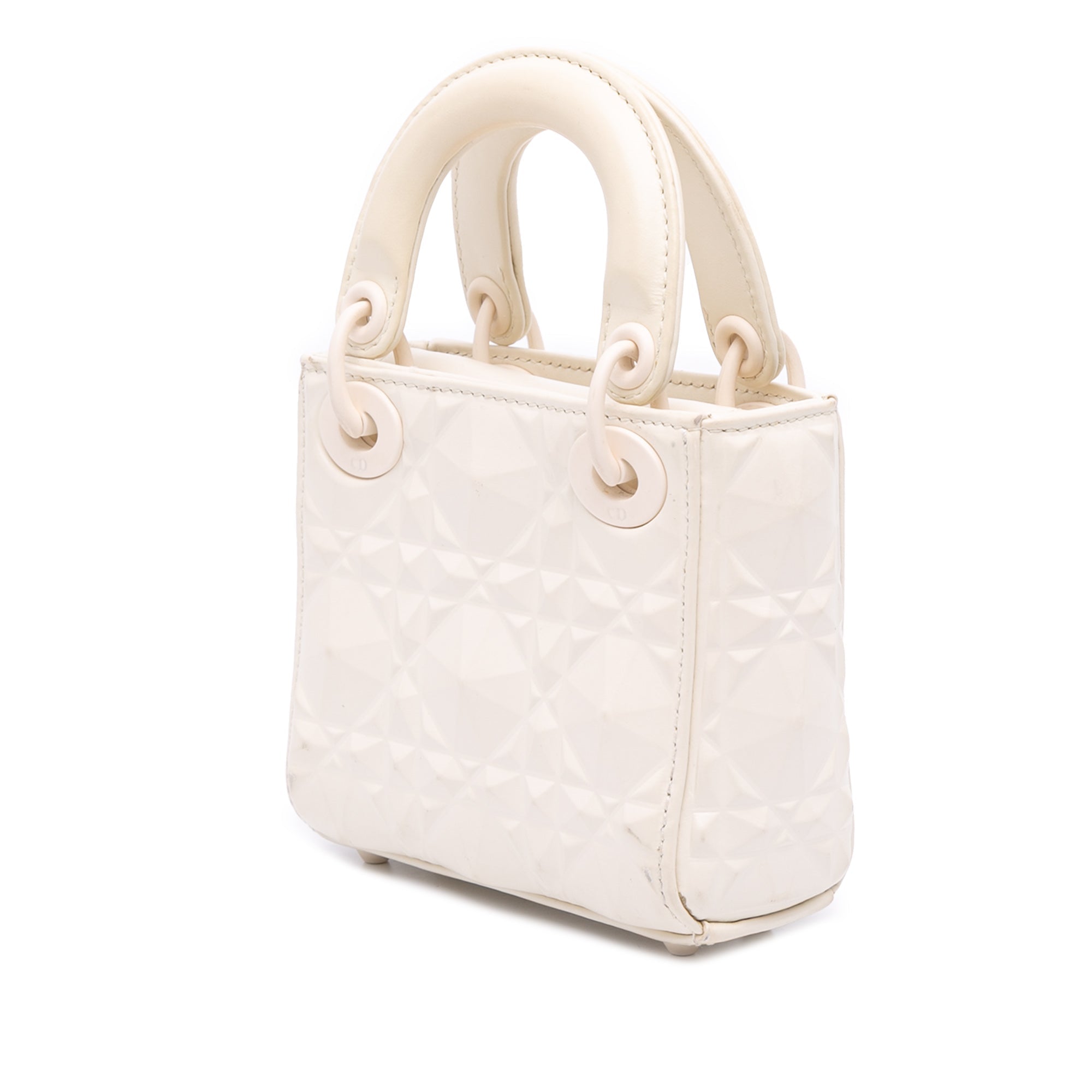 Dior Micro Ultra Matte Calfskin Cannage Diamond Motif Lady Dior - The Boutique