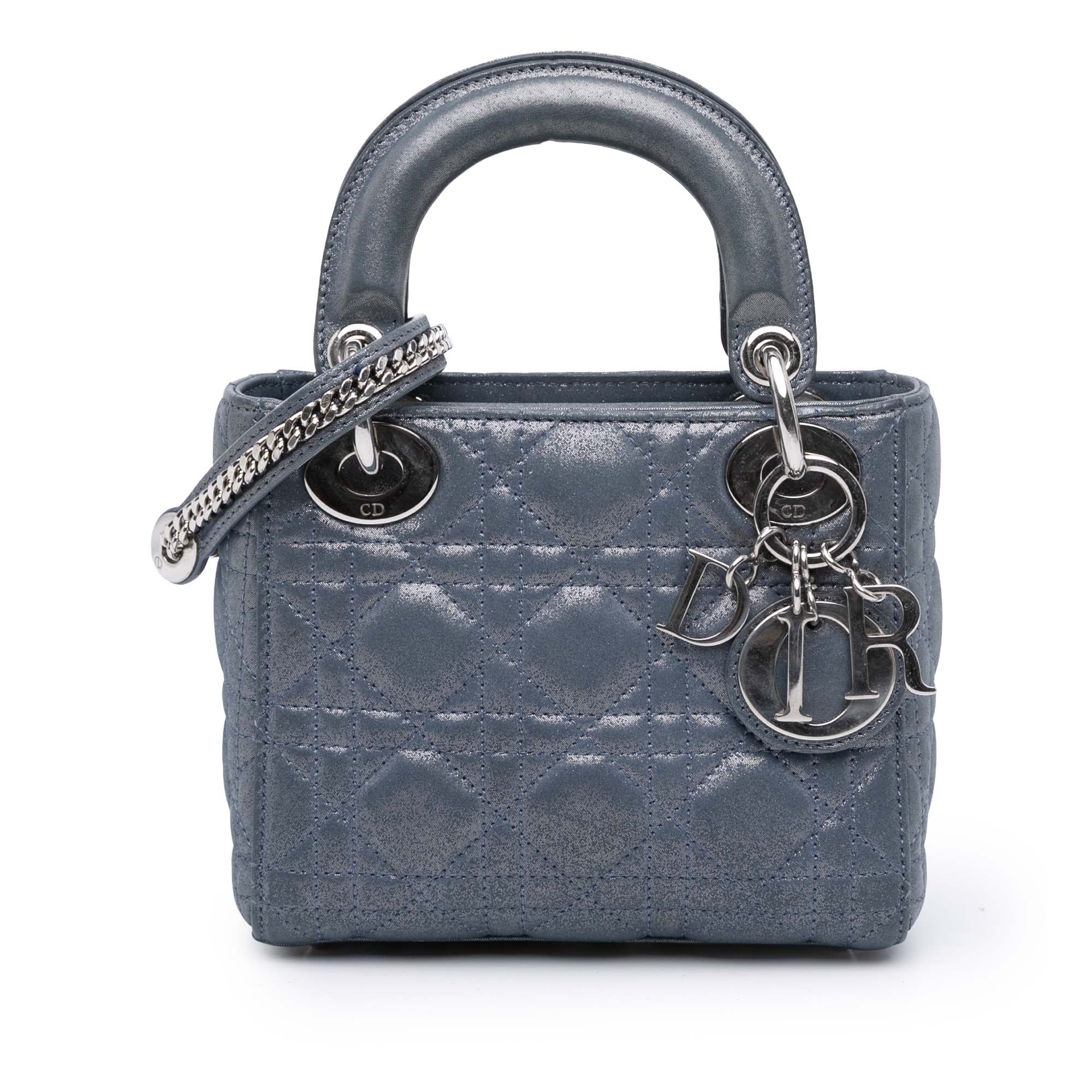 Dior Mini Iridescent Lambskin Cannage Lady Dior - The Boutique