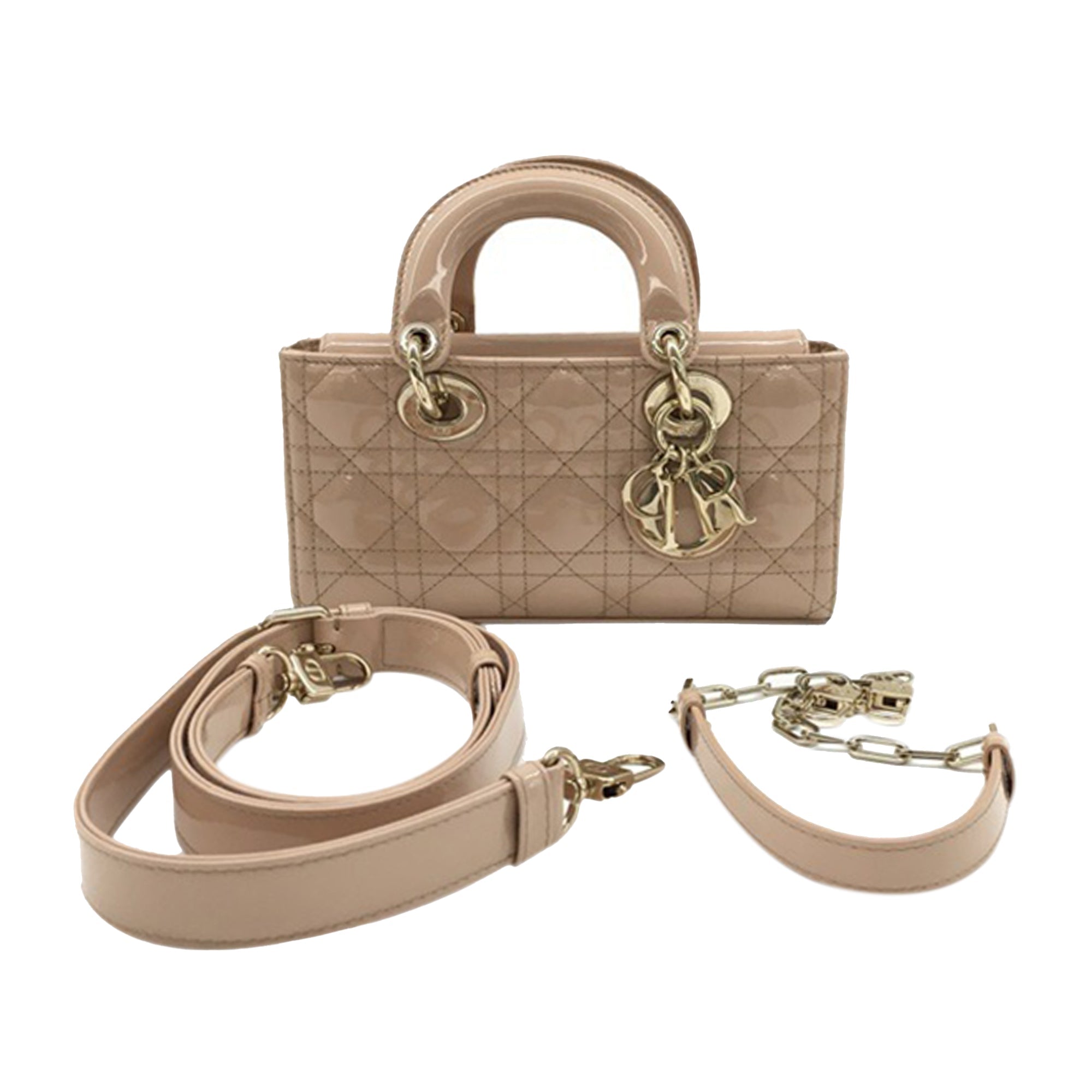 Dior Small Patent Cannage Lady D-Joy - The Boutique