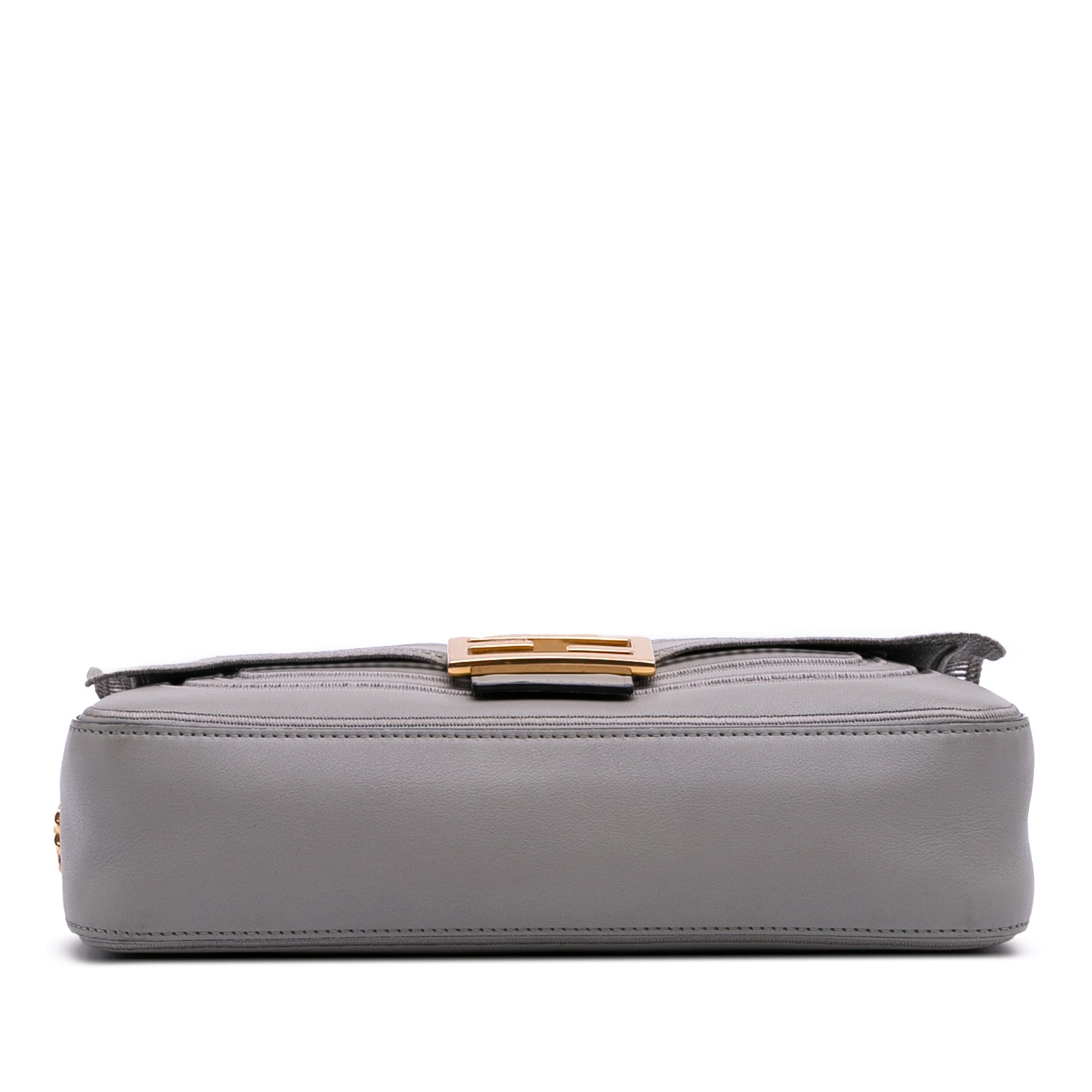 Fendi Embroidered Lace Leather Baguette Chain - The Boutique