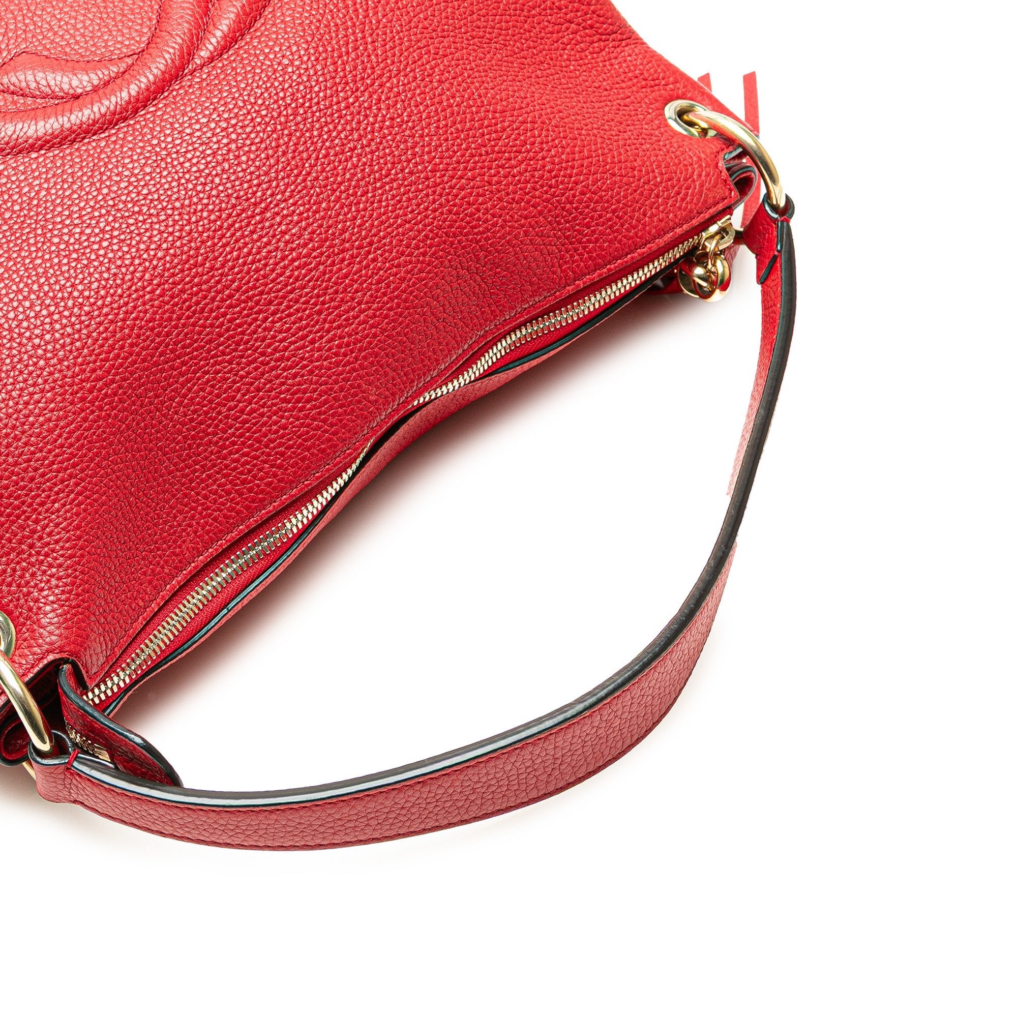 Gucci Large Pebbled Calfskin Soho Convertible Hobo - The Boutique