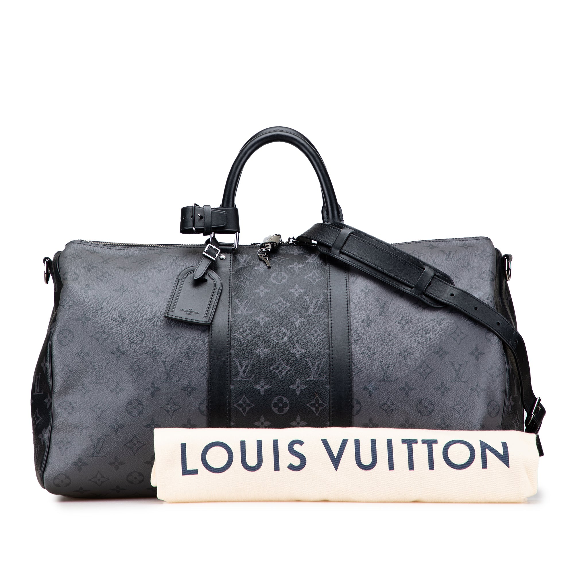 Louis Vuitton Monogram Eclipse Reverse Keepall Bandouliere 50 - The Boutique