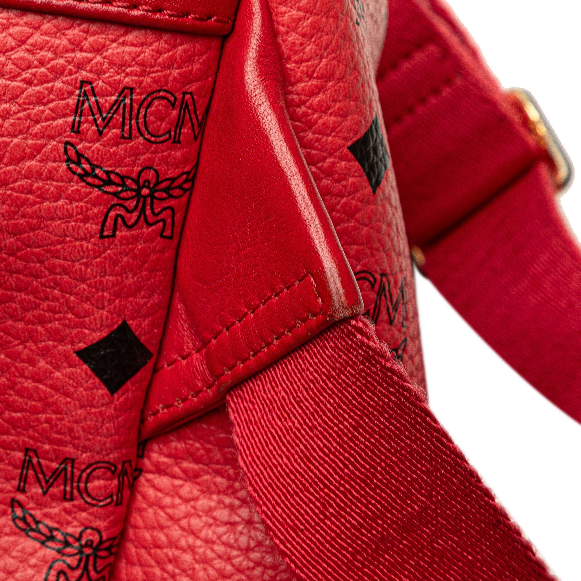 MCM Mini Visetos Coated Canvas Stark Backpack