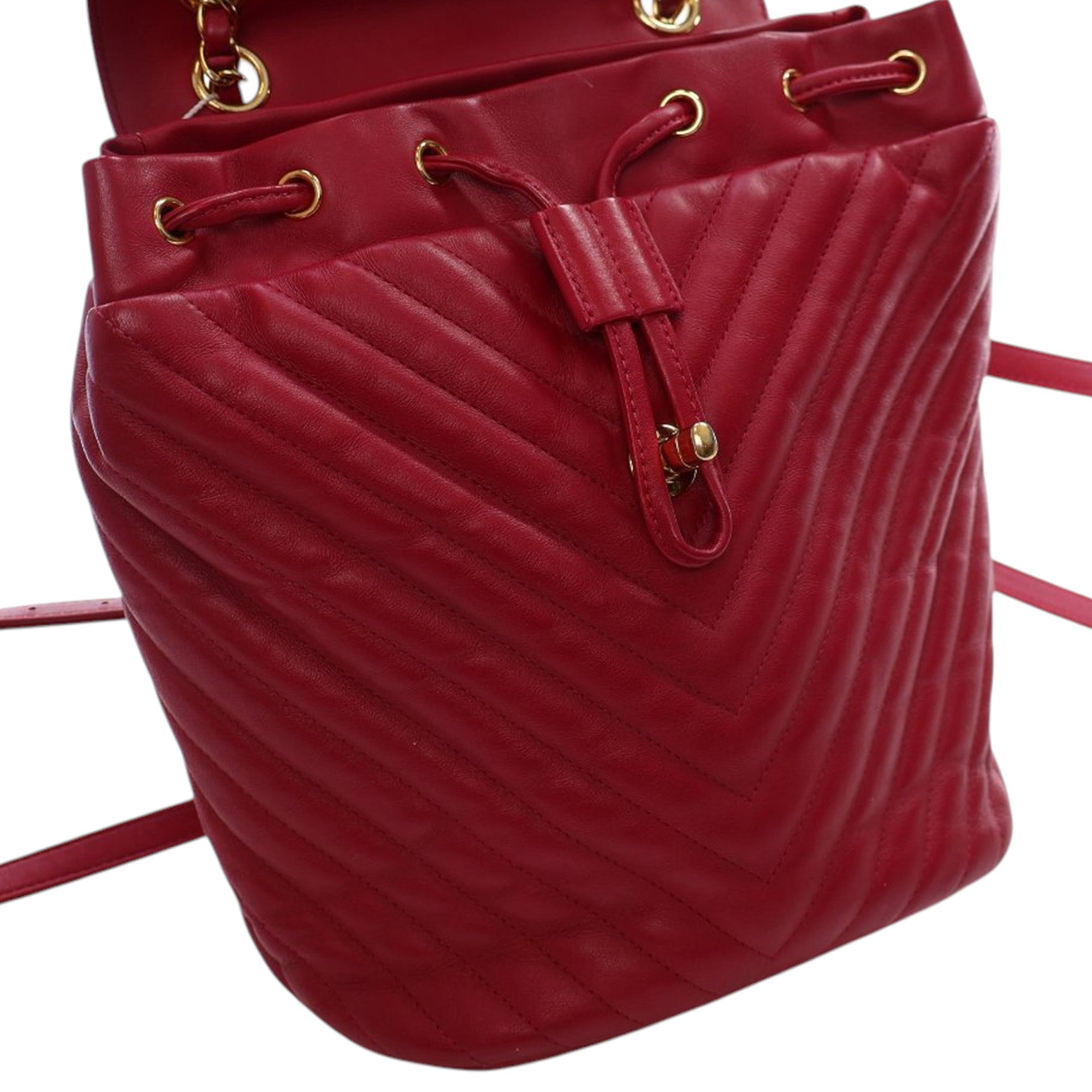 Small Chevron Calfskin Urban Spirit Backpack