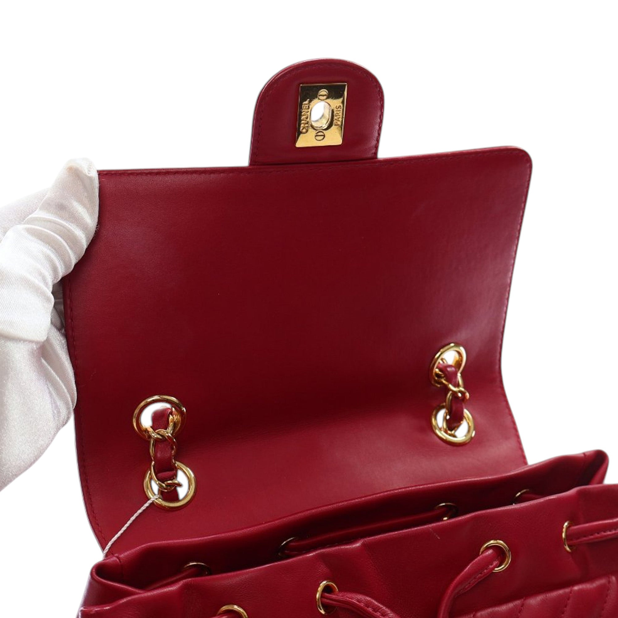 Small Chevron Calfskin Urban Spirit Backpack