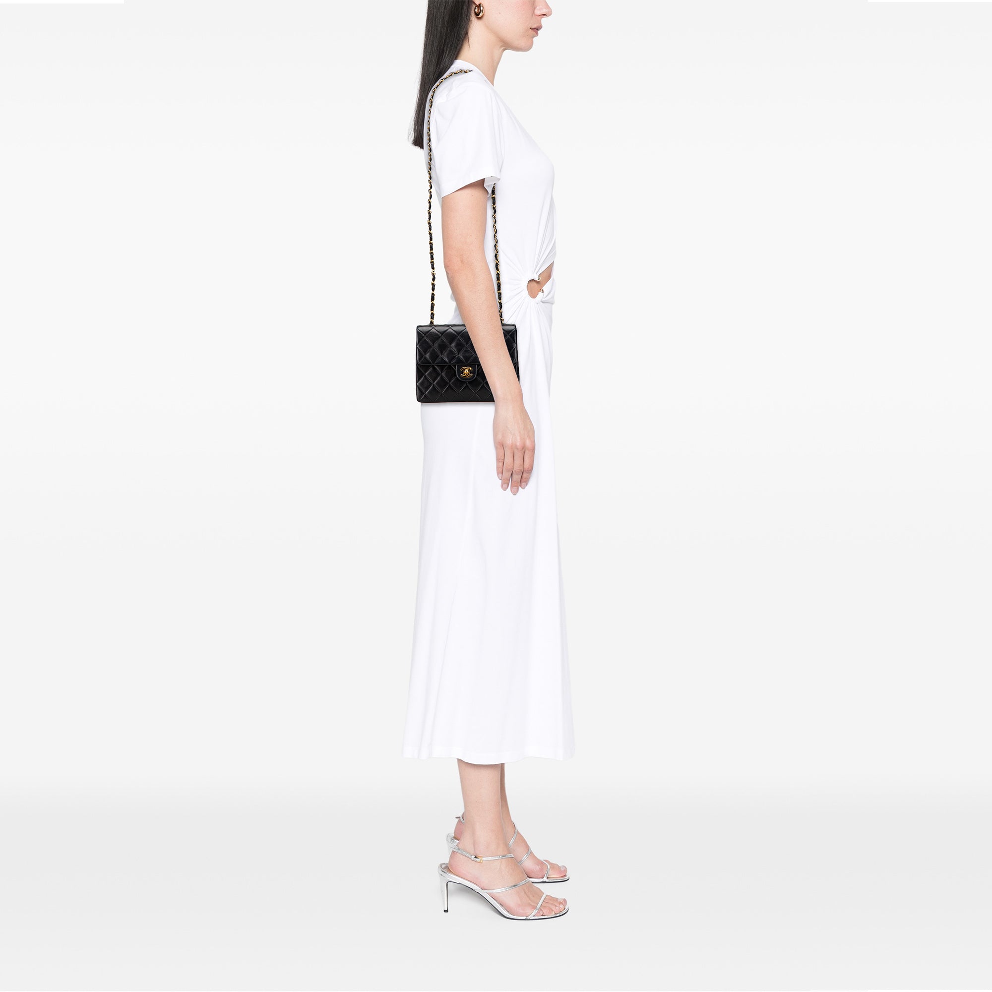Chanel Square Quilted Lambskin Single Flap