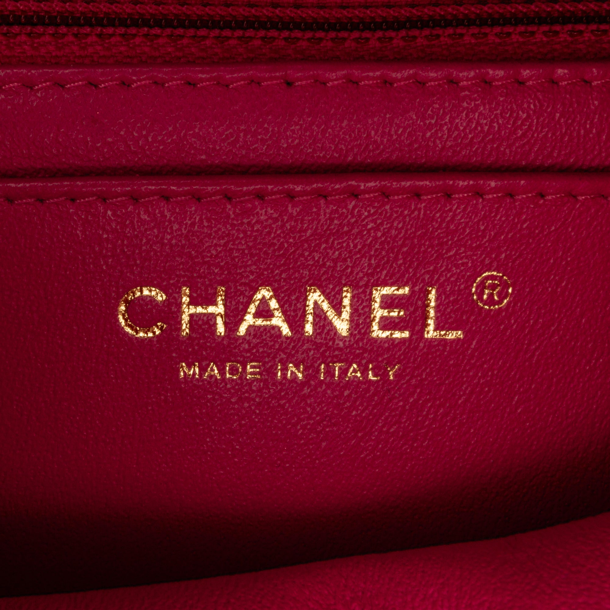 Chanel Mini Square Classic Chevron Lambskin Single Flap