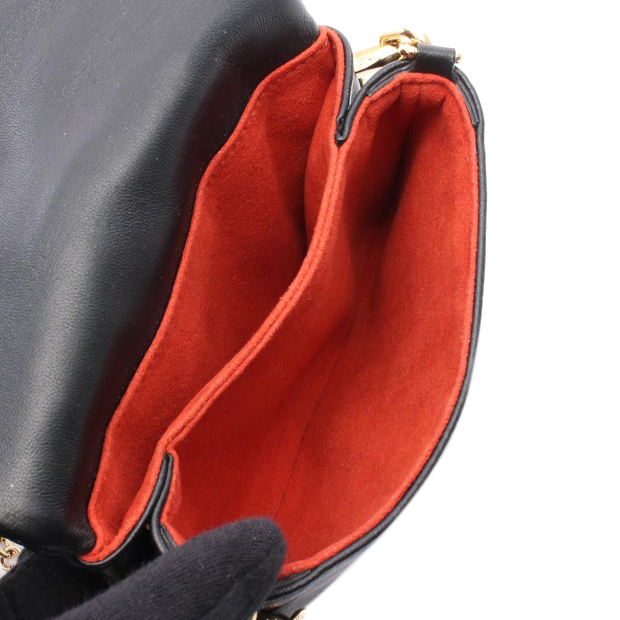 Monogram Embossed Puffy Lambskin Coussin Belt Bag