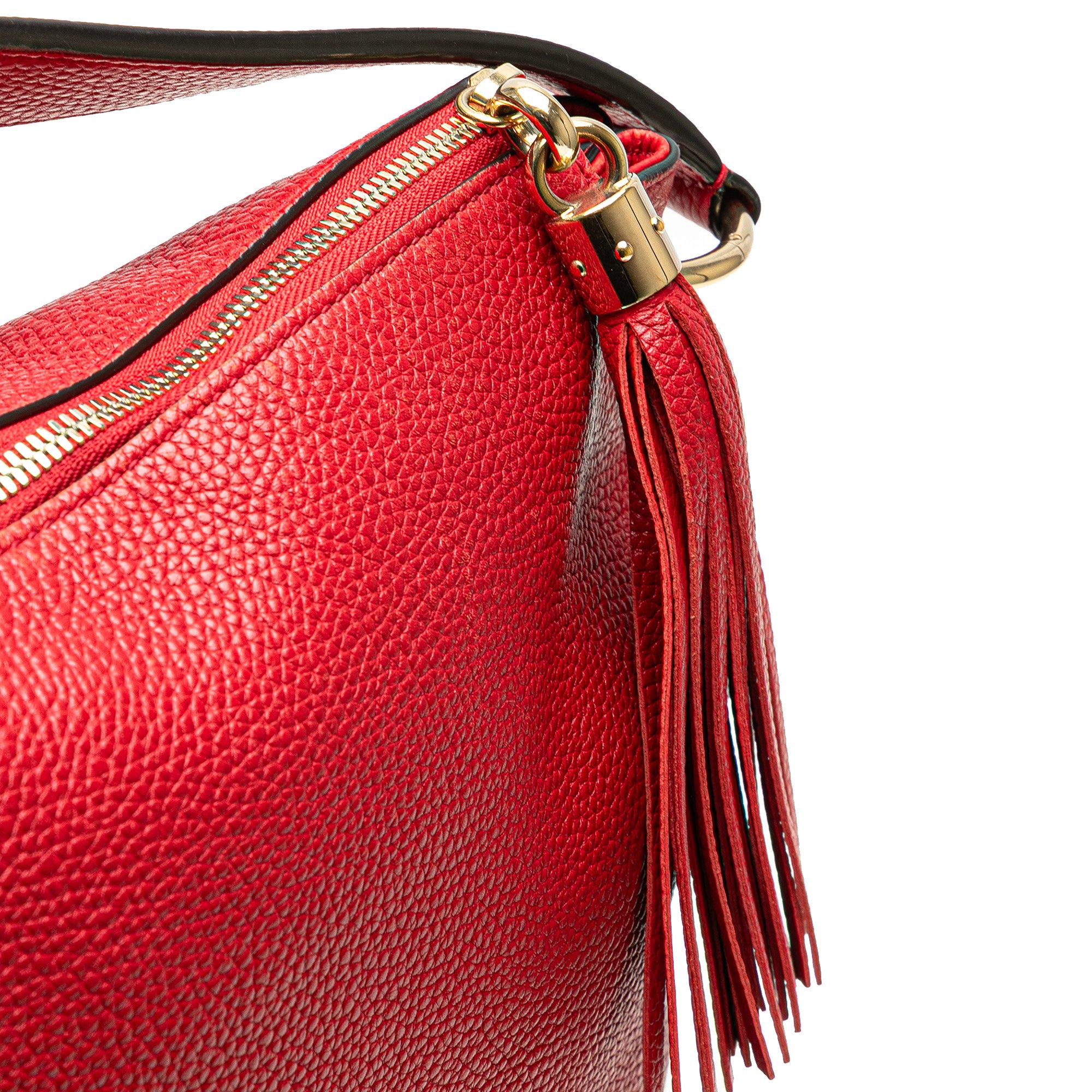 Gucci Large Pebbled Calfskin Soho Convertible Hobo