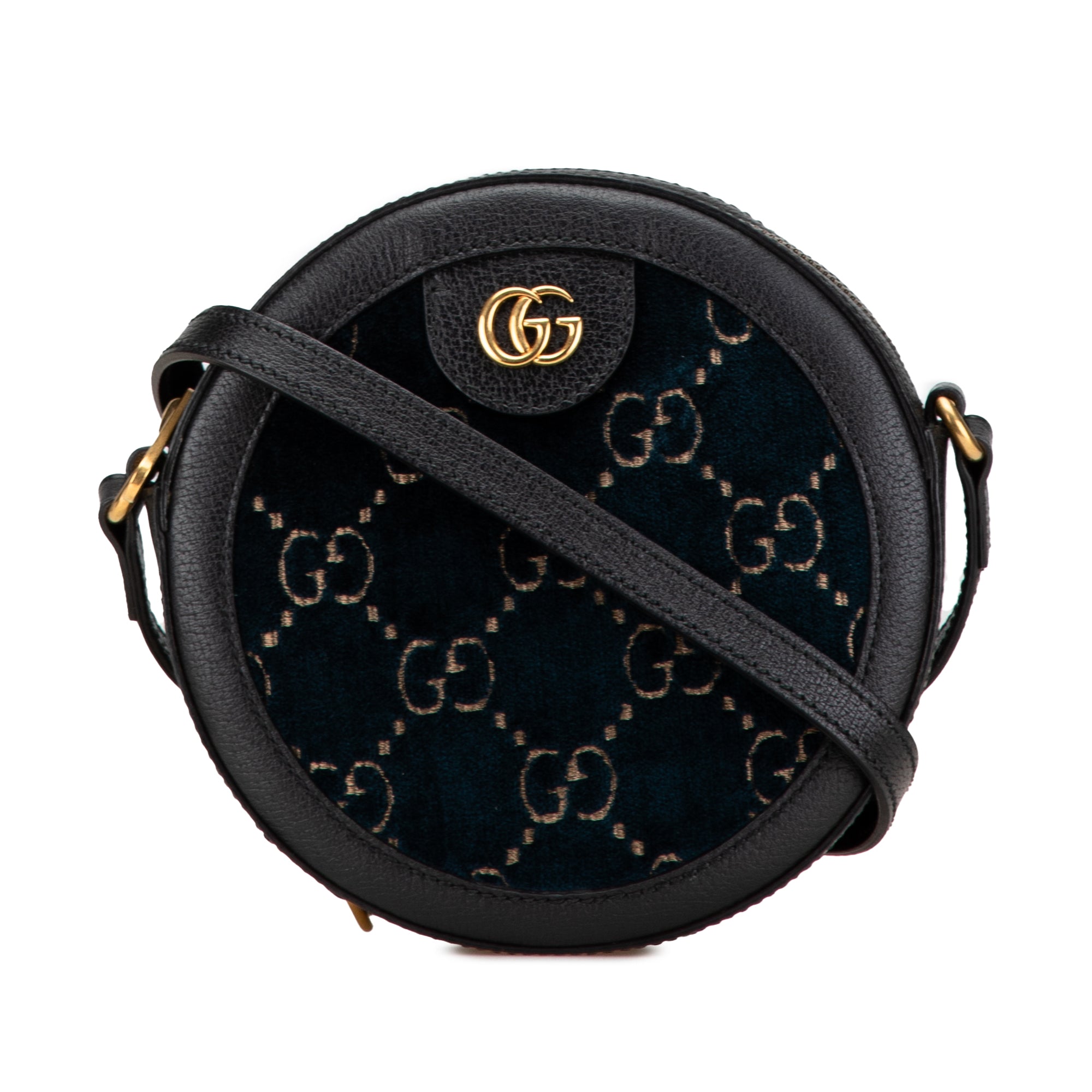 GG Velvet Ophidia Round Crossbody