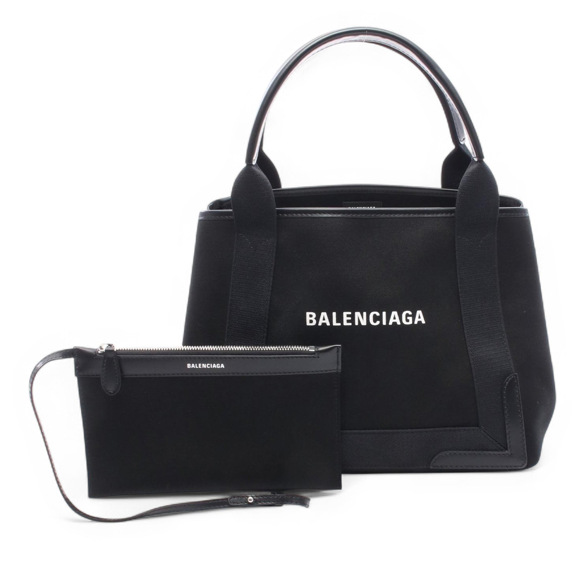 Canvas Navy Cabas Tote S