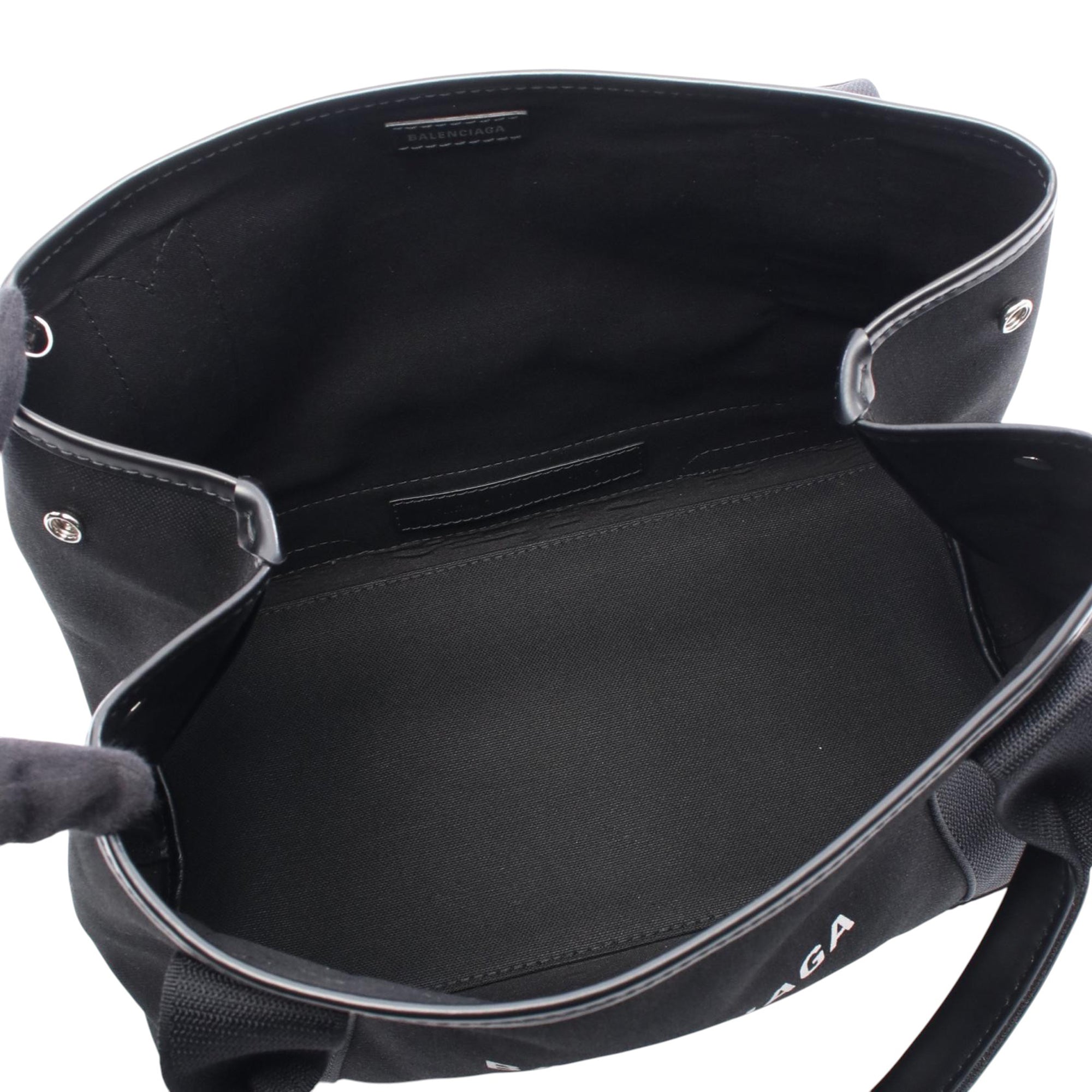 Canvas Navy Cabas Tote S