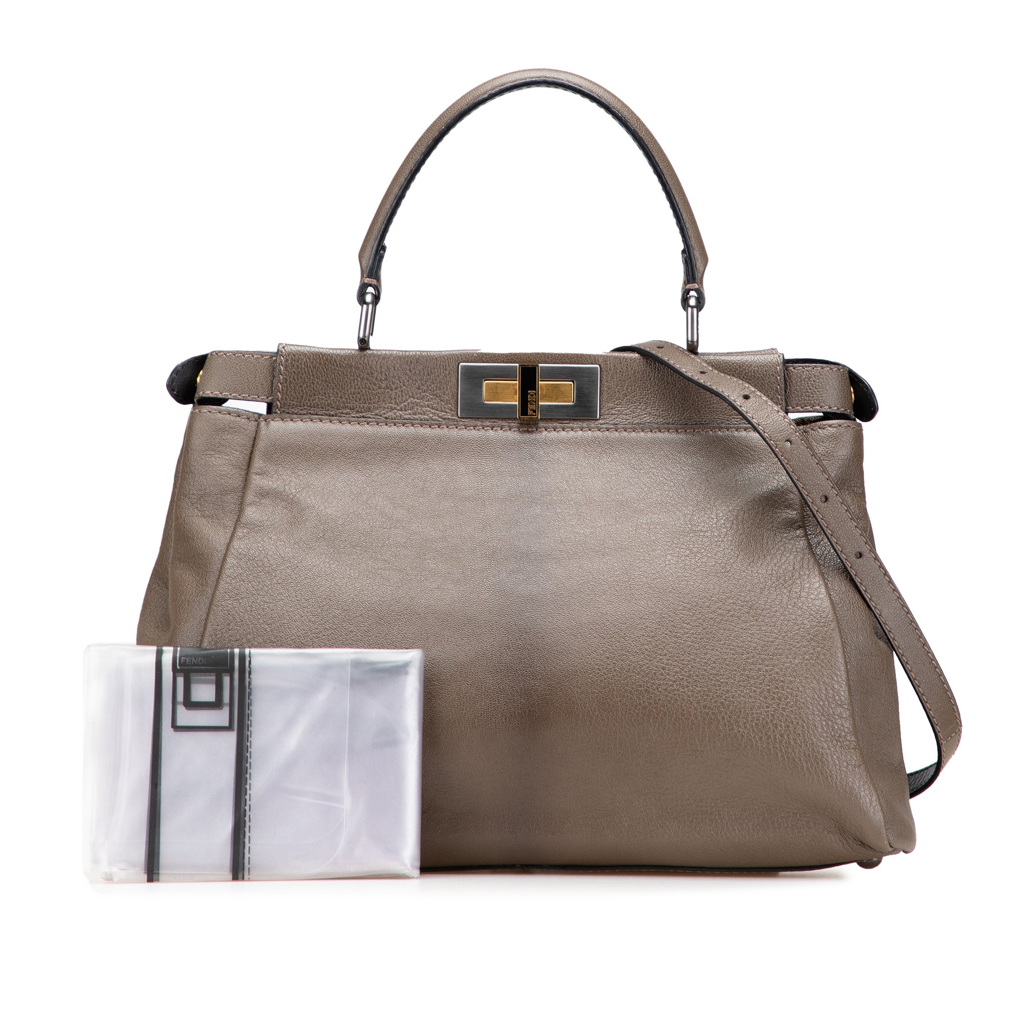 Fendi Medium Calfskin Peekaboo Iconic Satchel