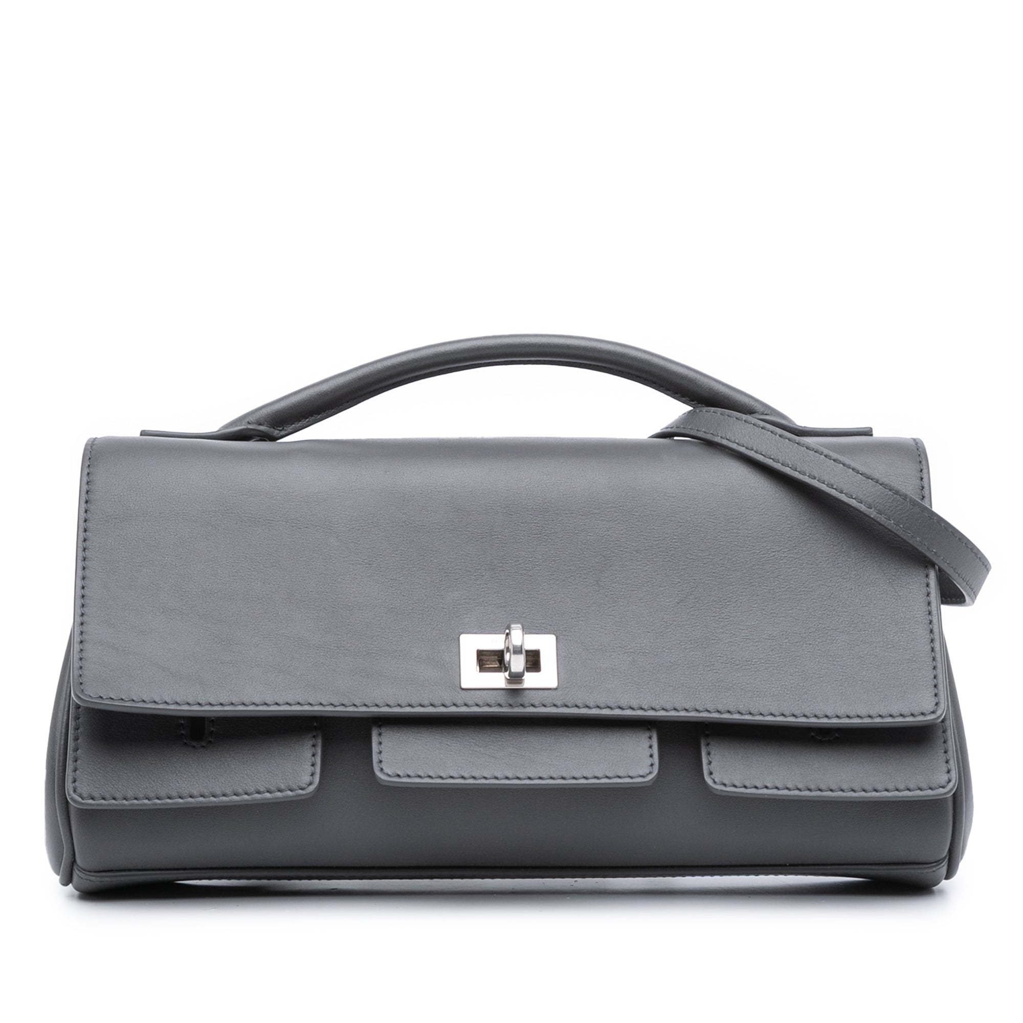 Small Smooth Calfskin Bel Air Clutch On Strap