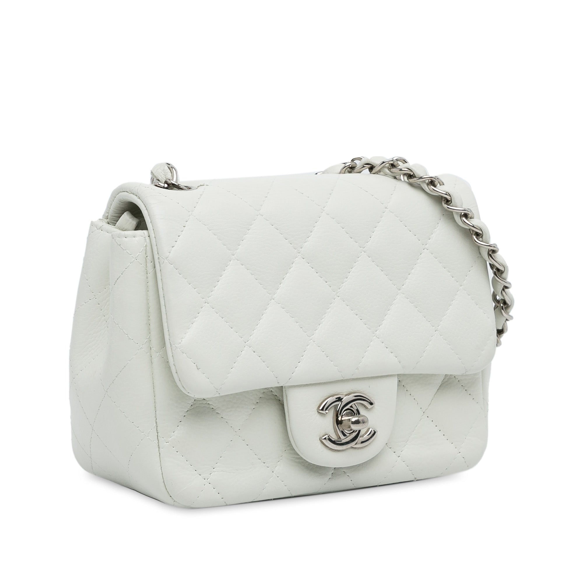 Mini Square Classic Caviar Single Flap