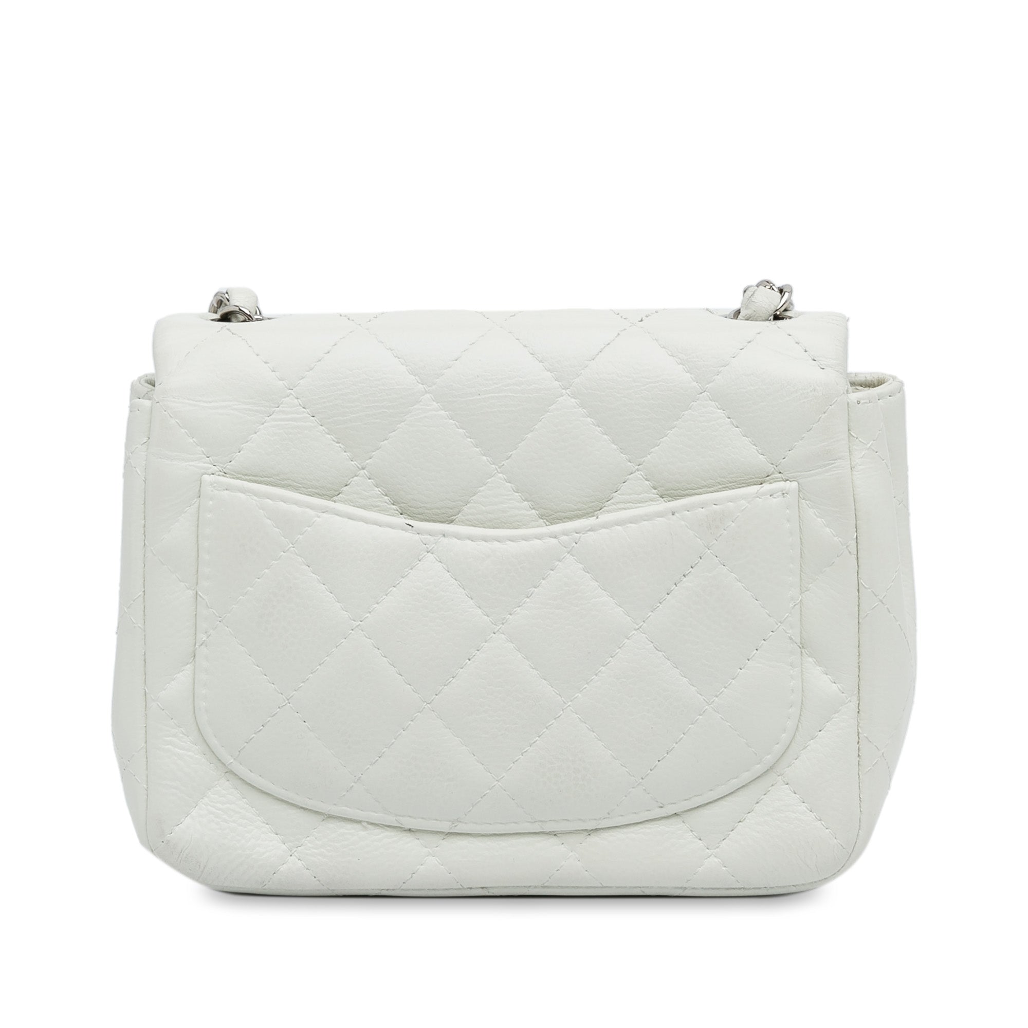 Mini Square Classic Caviar Single Flap