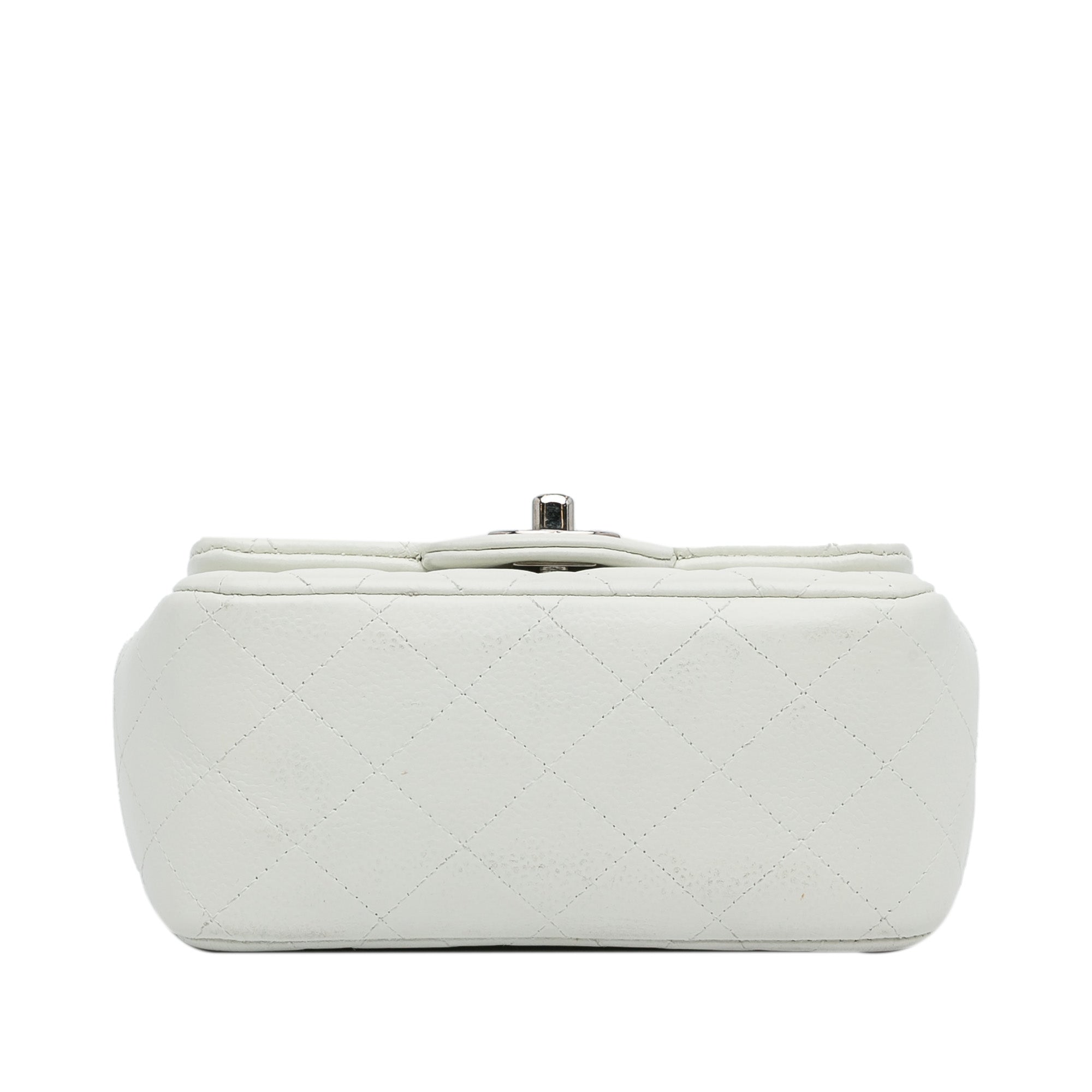 Mini Square Classic Caviar Single Flap