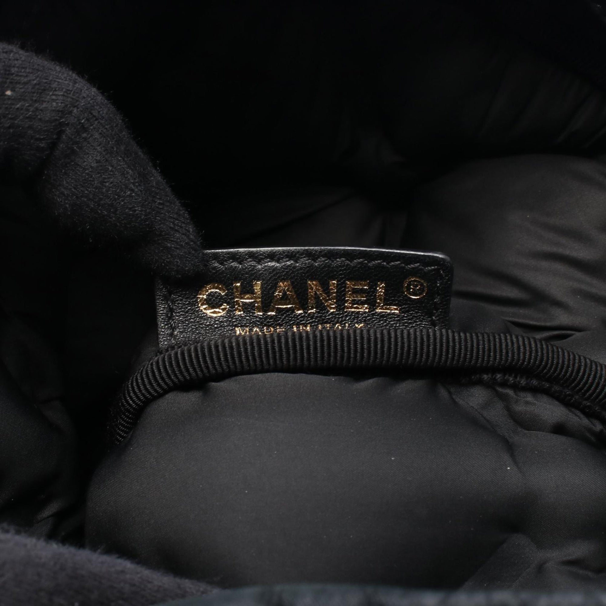 Quilted Iridescent Calfskin Chesterfield Backpack