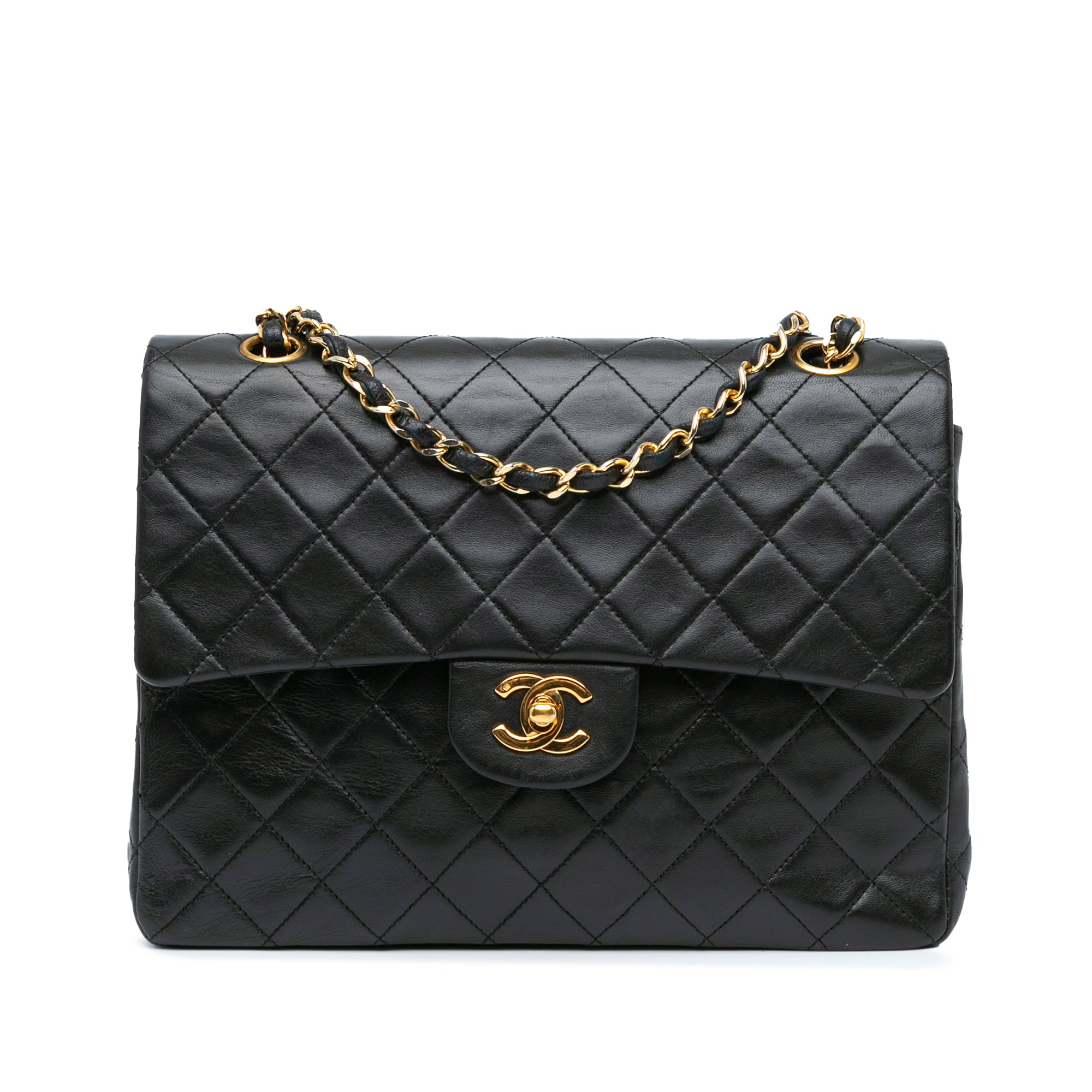 Medium Tall Classic Lambskin Double Flap