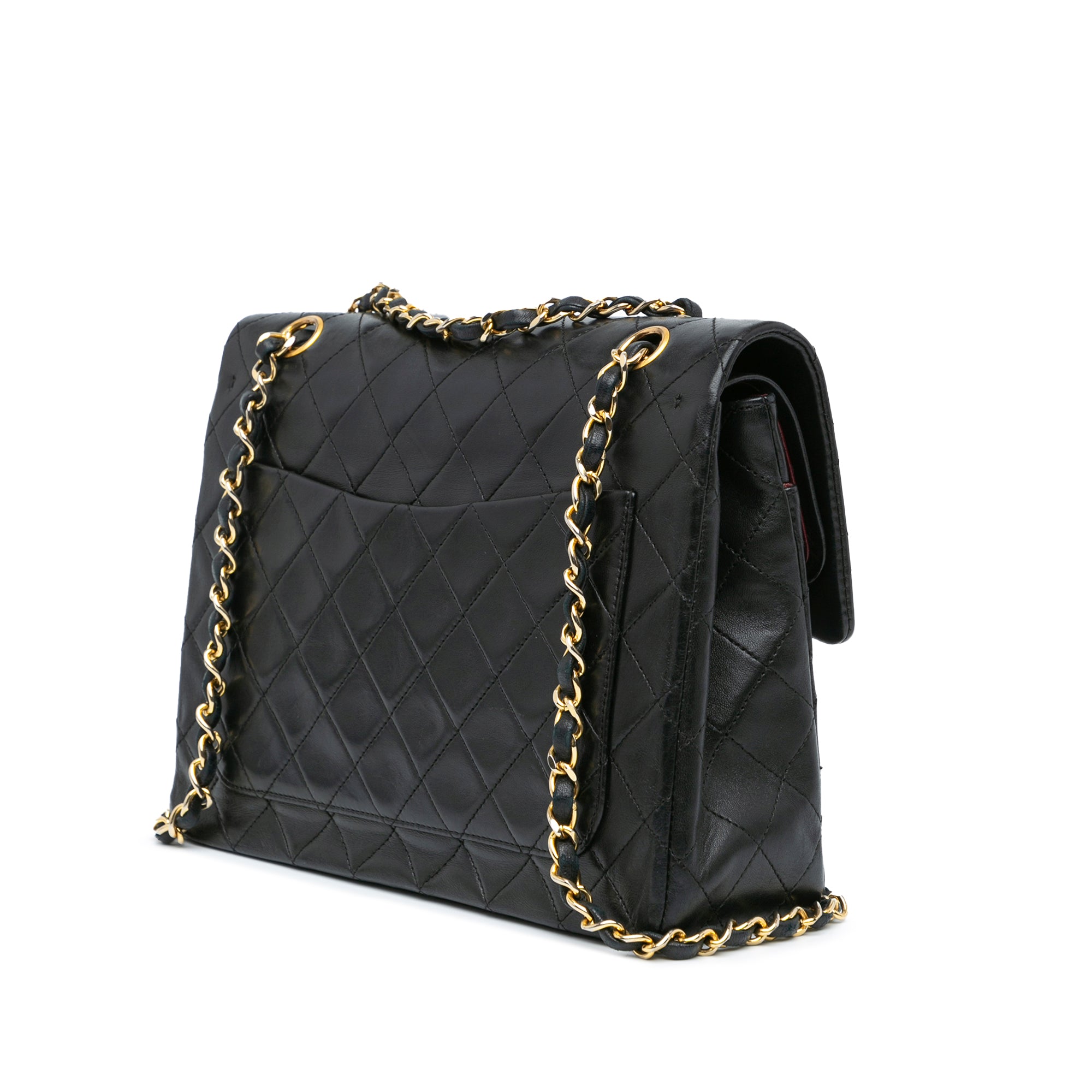 Medium Tall Classic Lambskin Double Flap