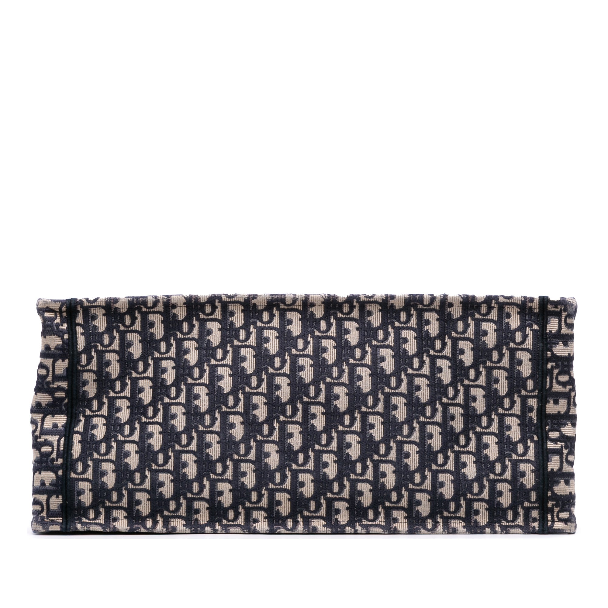Dior Large Oblique Embroidered Canvas Book Tote