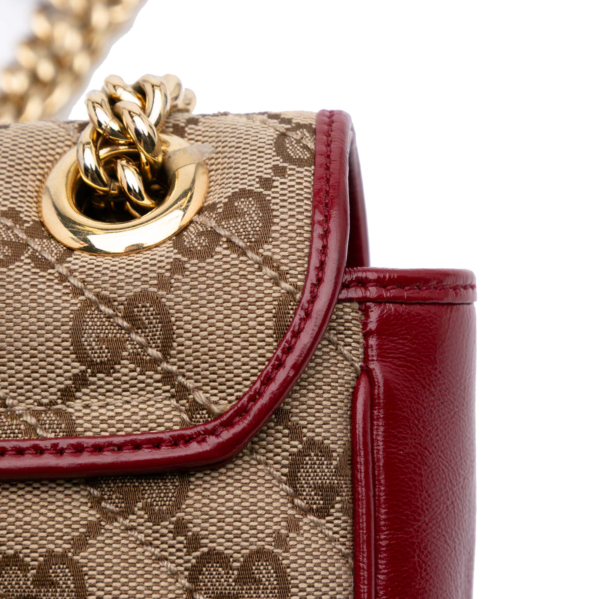 Small GG Marmont GG Matelasse Diagonal Canvas Shoulder Bag
